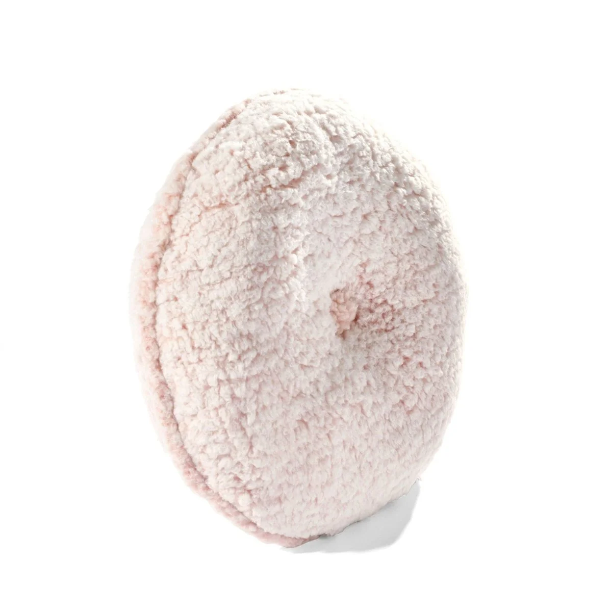 Button Soft Sherpa Round Throw Pillow - Image 10