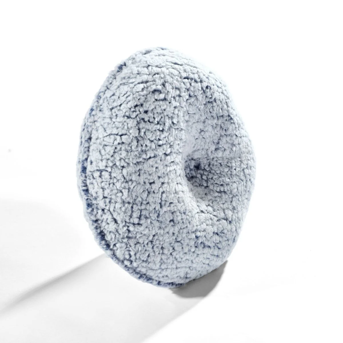 Button Soft Sherpa Round Throw Pillow - Image 11