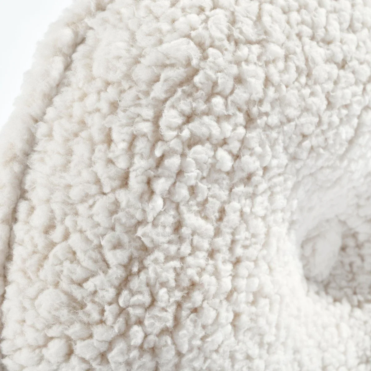 Button Soft Sherpa Round Throw Pillow - Image 19