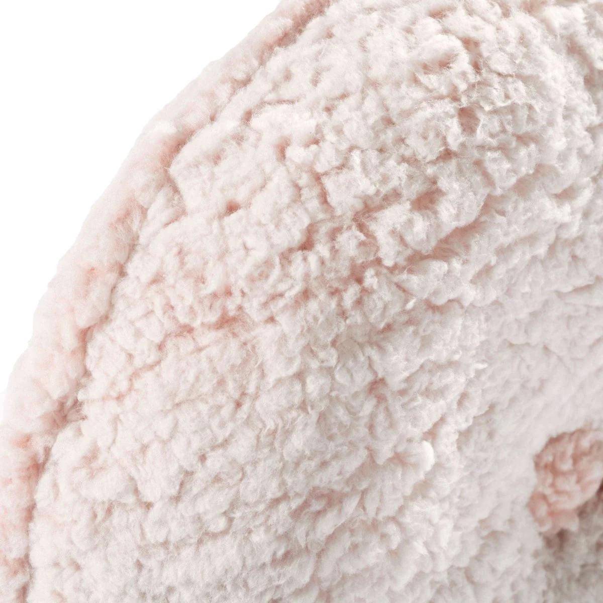 Button Soft Sherpa Round Throw Pillow - Image 22