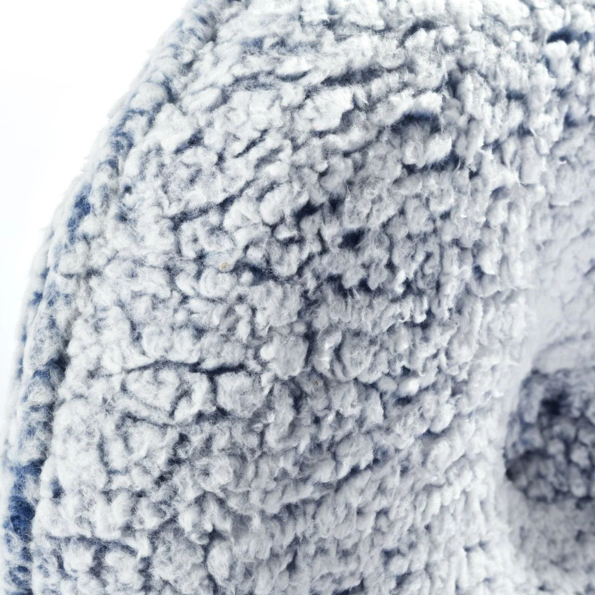 Button Soft Sherpa Round Throw Pillow - Image 23