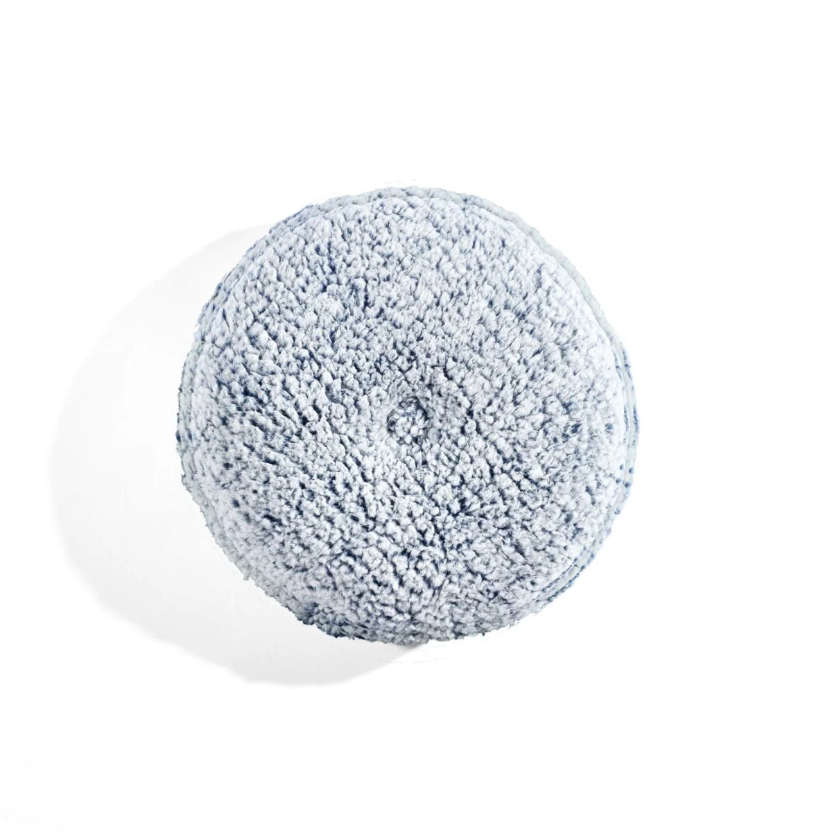 Button Soft Sherpa Round Throw Pillow - Image 5