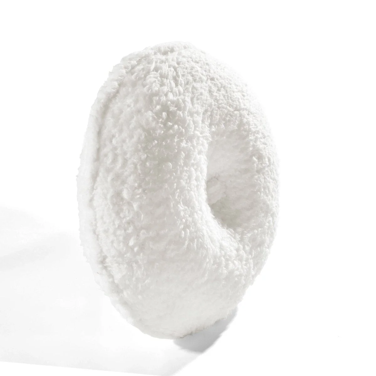 Button Soft Sherpa Round Throw Pillow - Image 8
