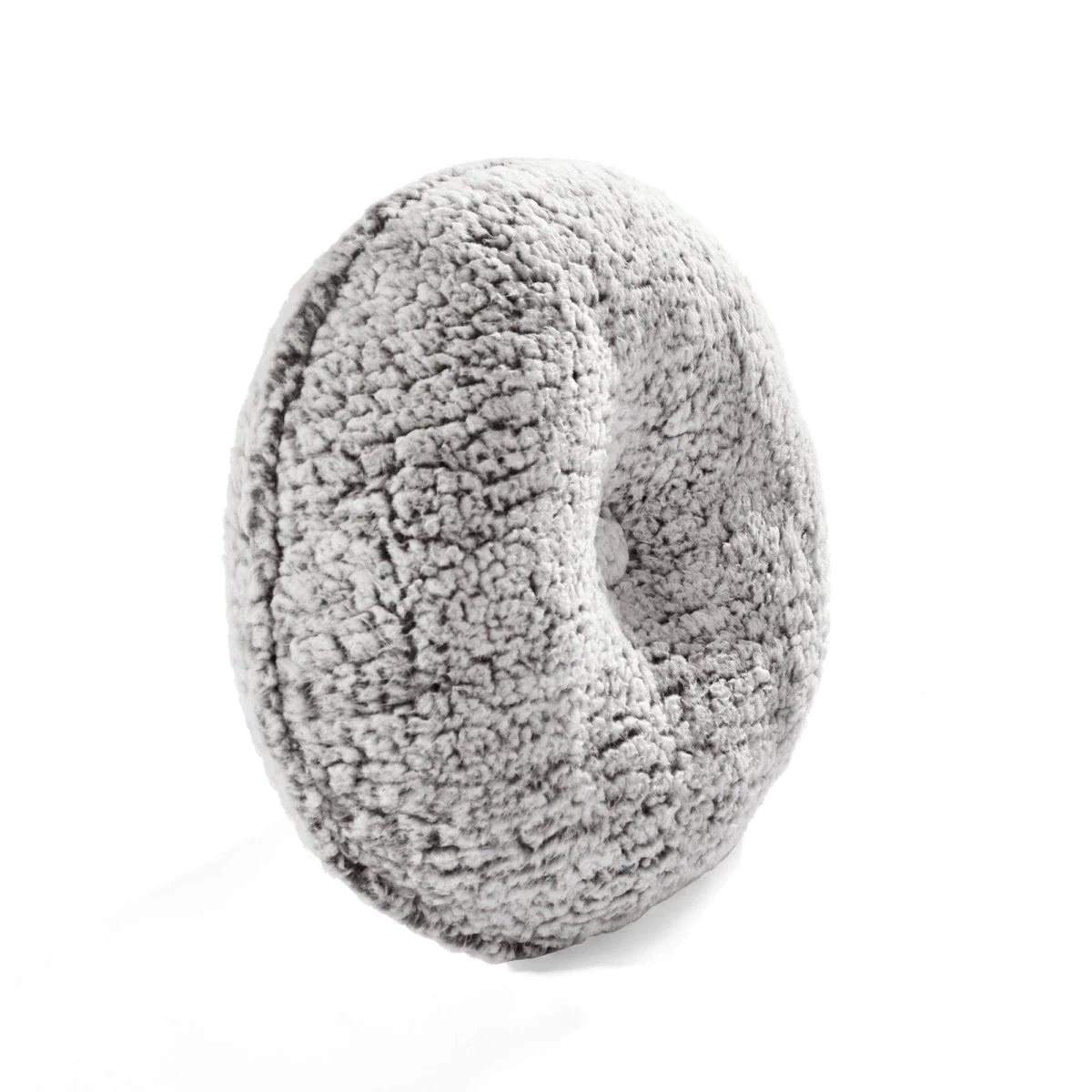 Button Soft Sherpa Round Throw Pillow - Image 9