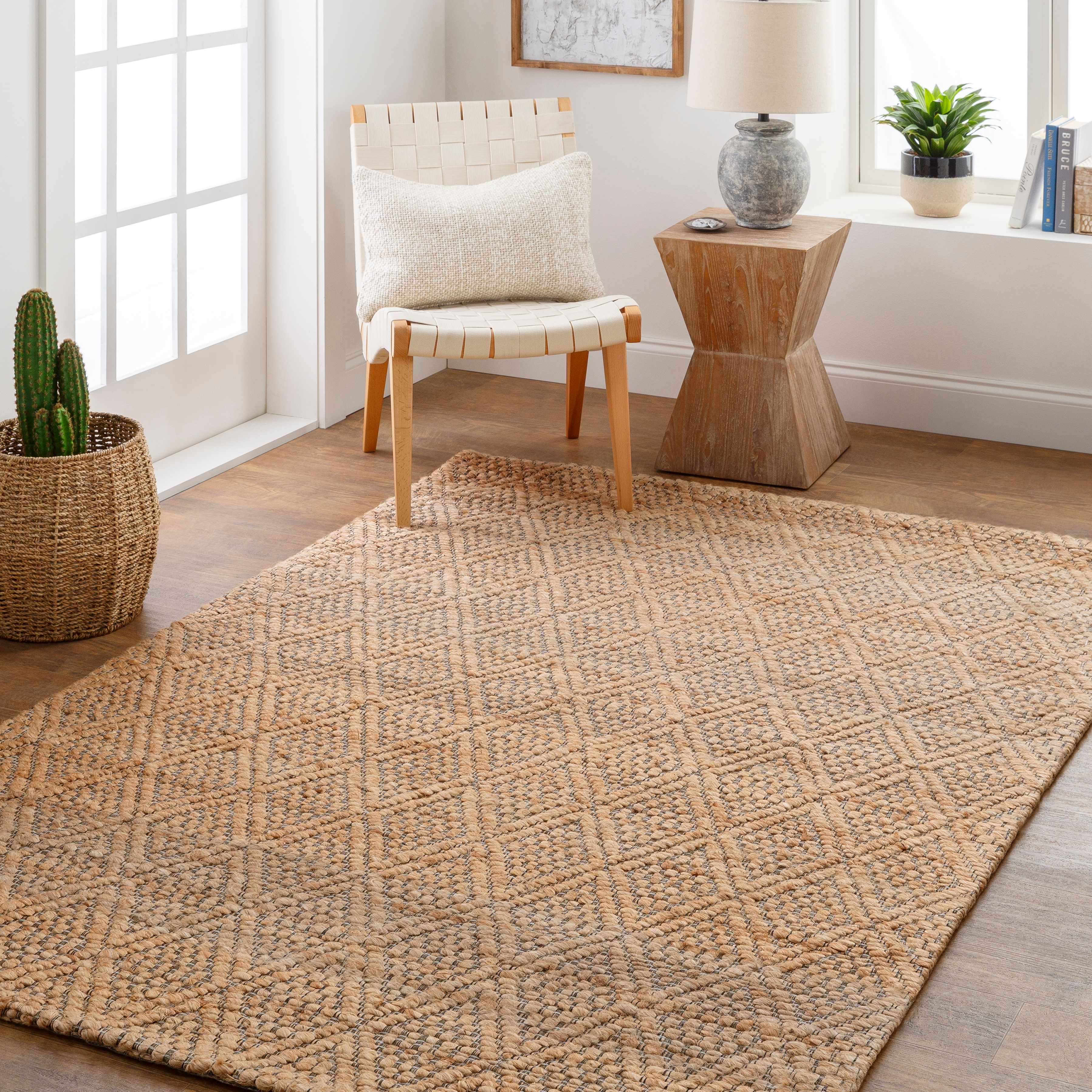 Buwoi Hand Woven Tan Jute Rug - Clearance - Image 2