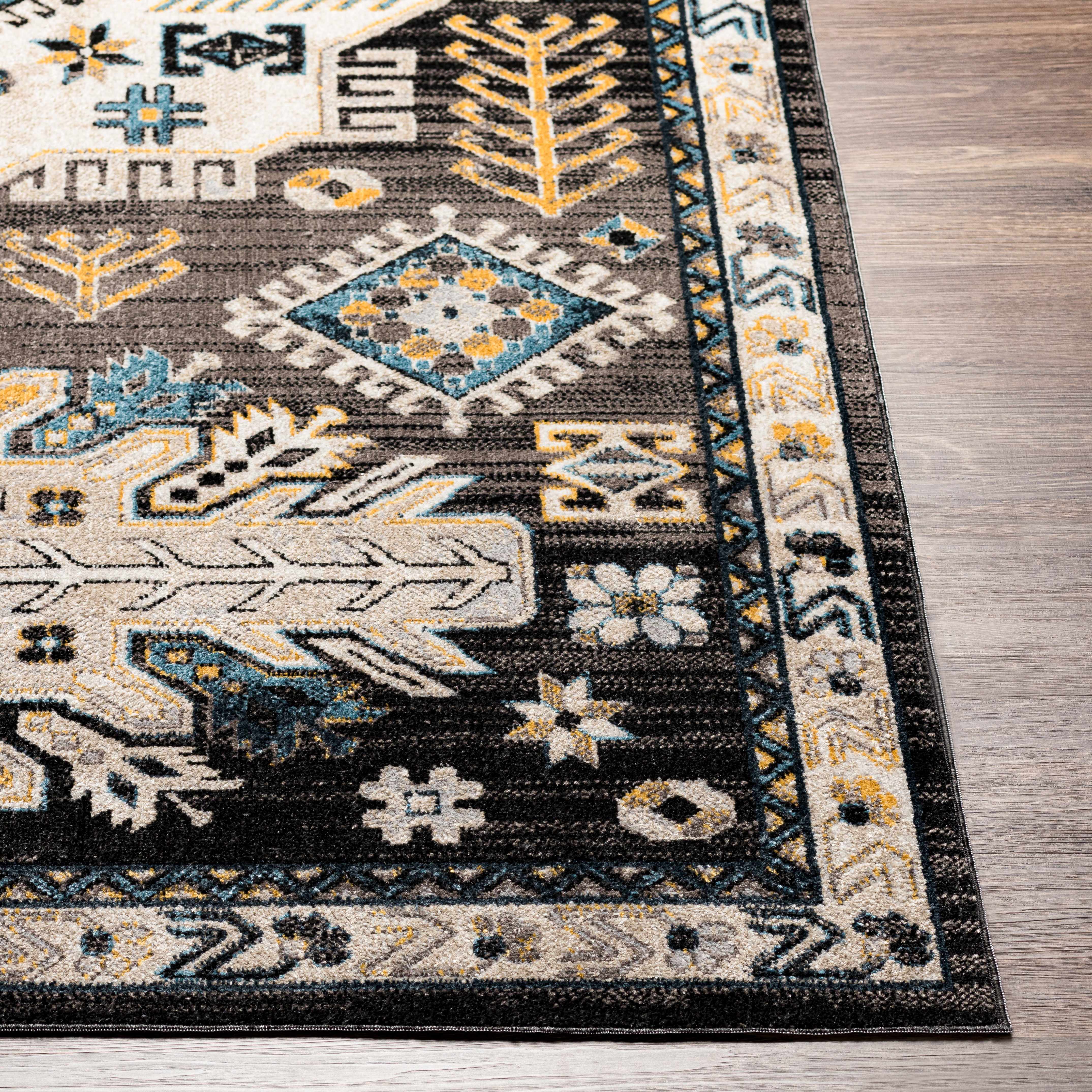 Cabacungan Black & Blue Washable Rug - Clearance - Image 4