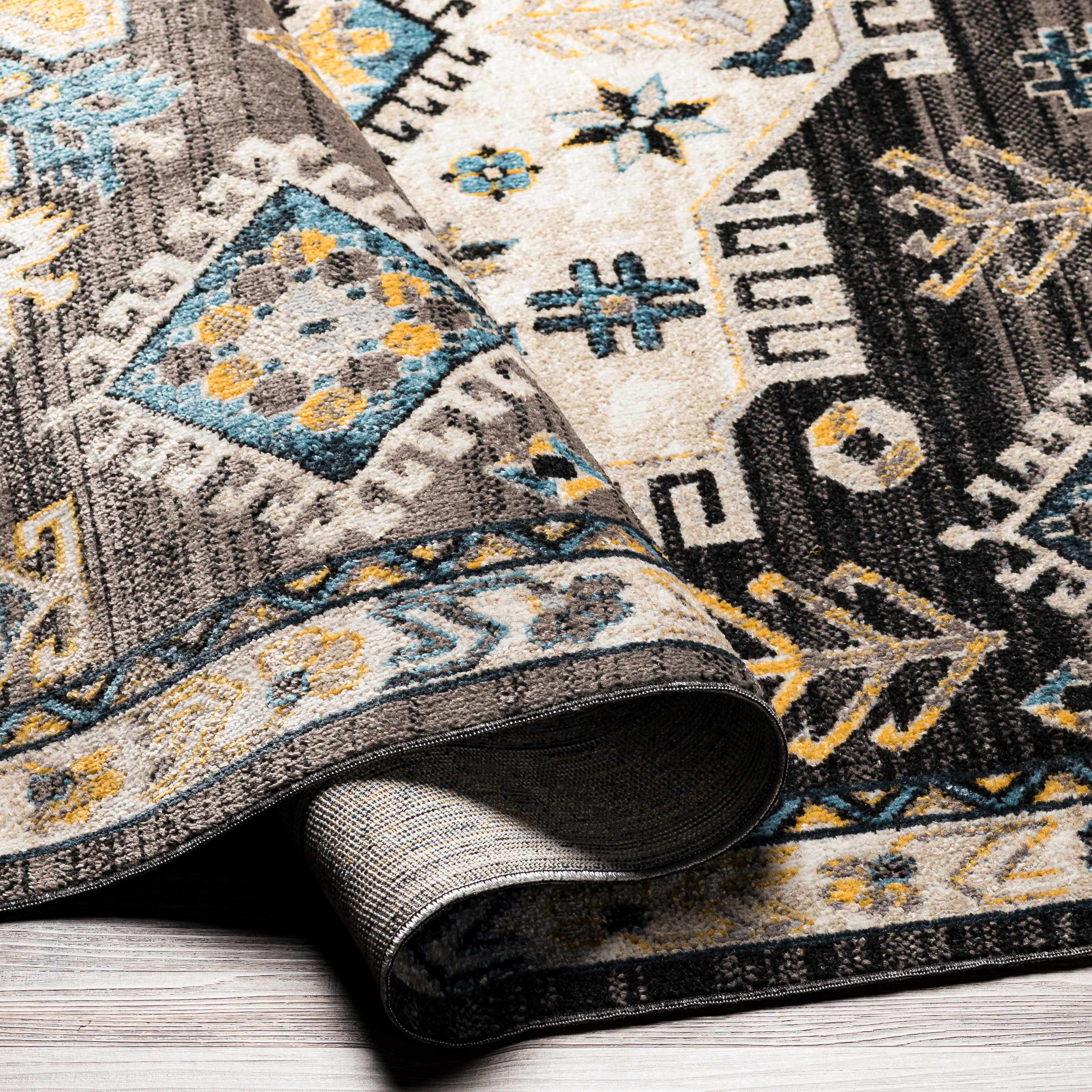 Cabacungan Black & Blue Washable Rug - Clearance - Image 5