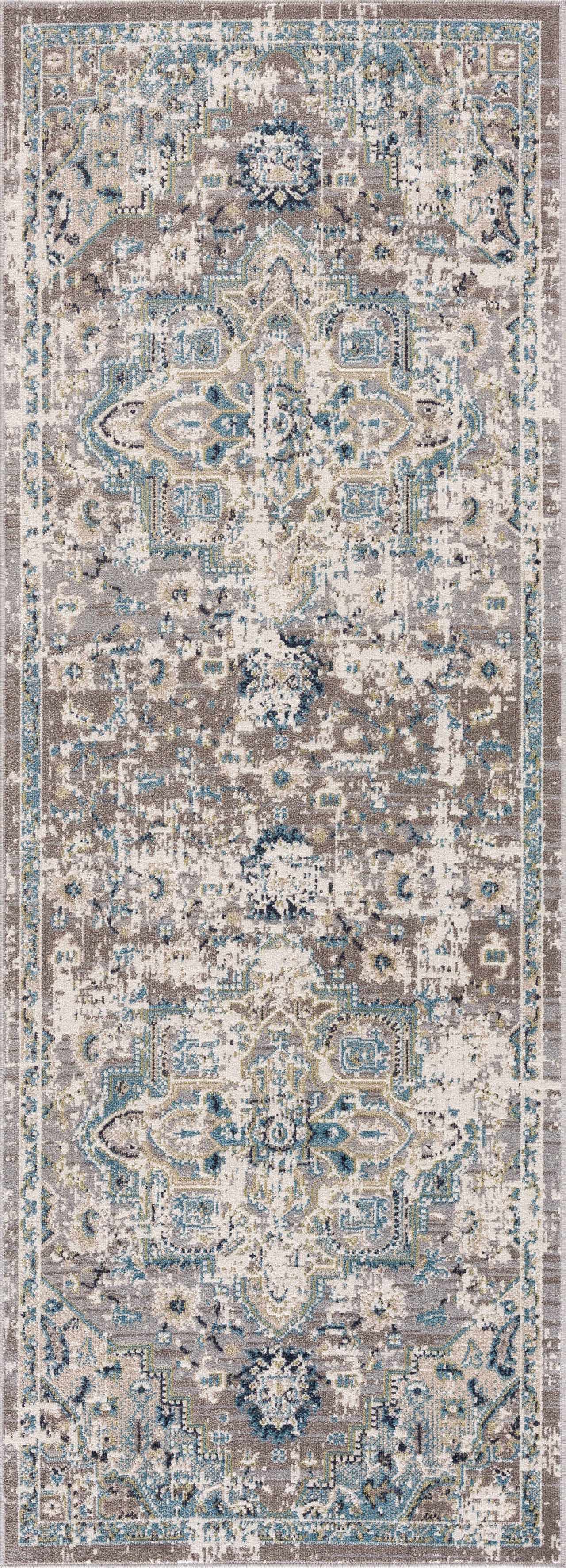 Cabacungan Gray & Blue Washable Area Rug - Image 11