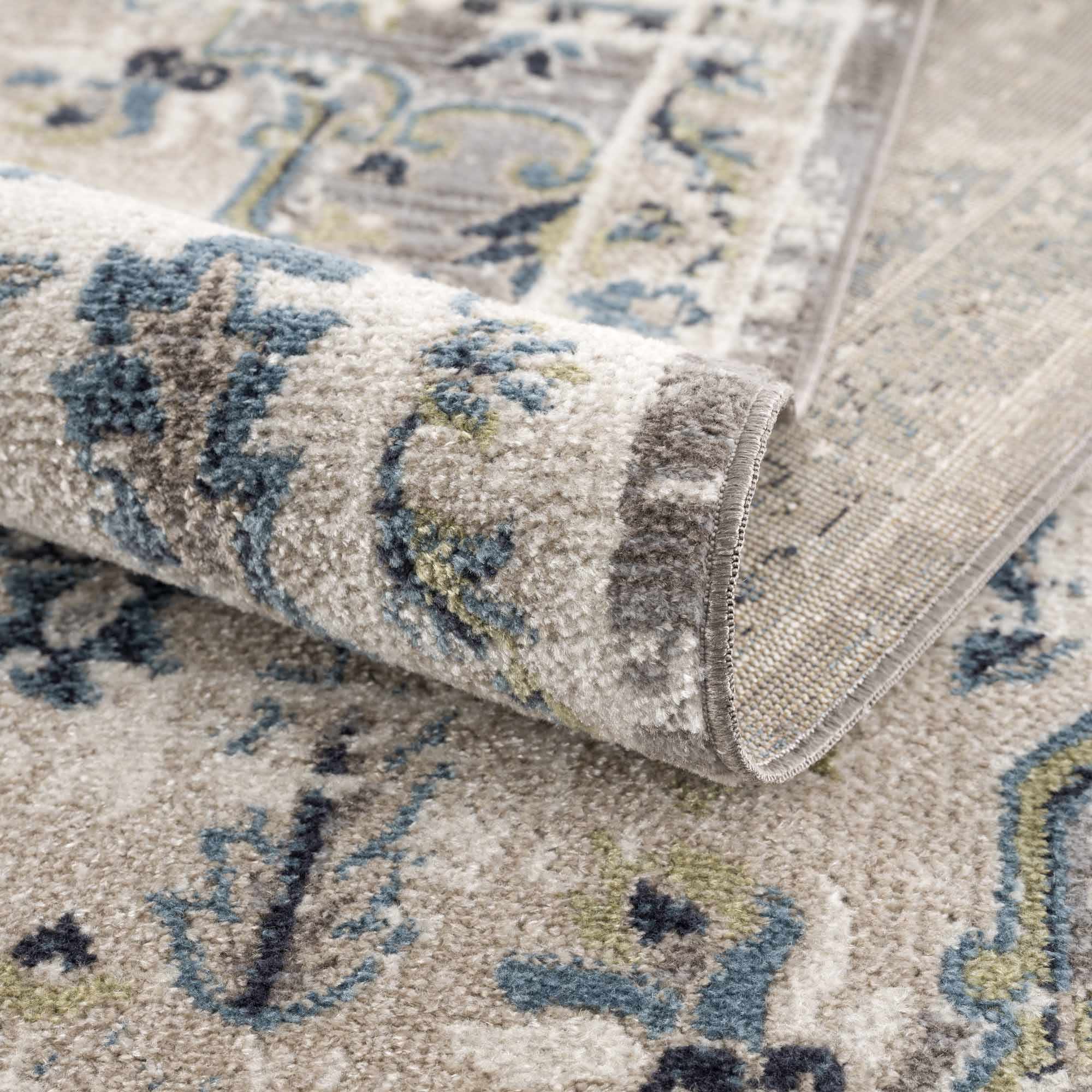 Cabacungan Gray & Blue Washable Area Rug - Image 17