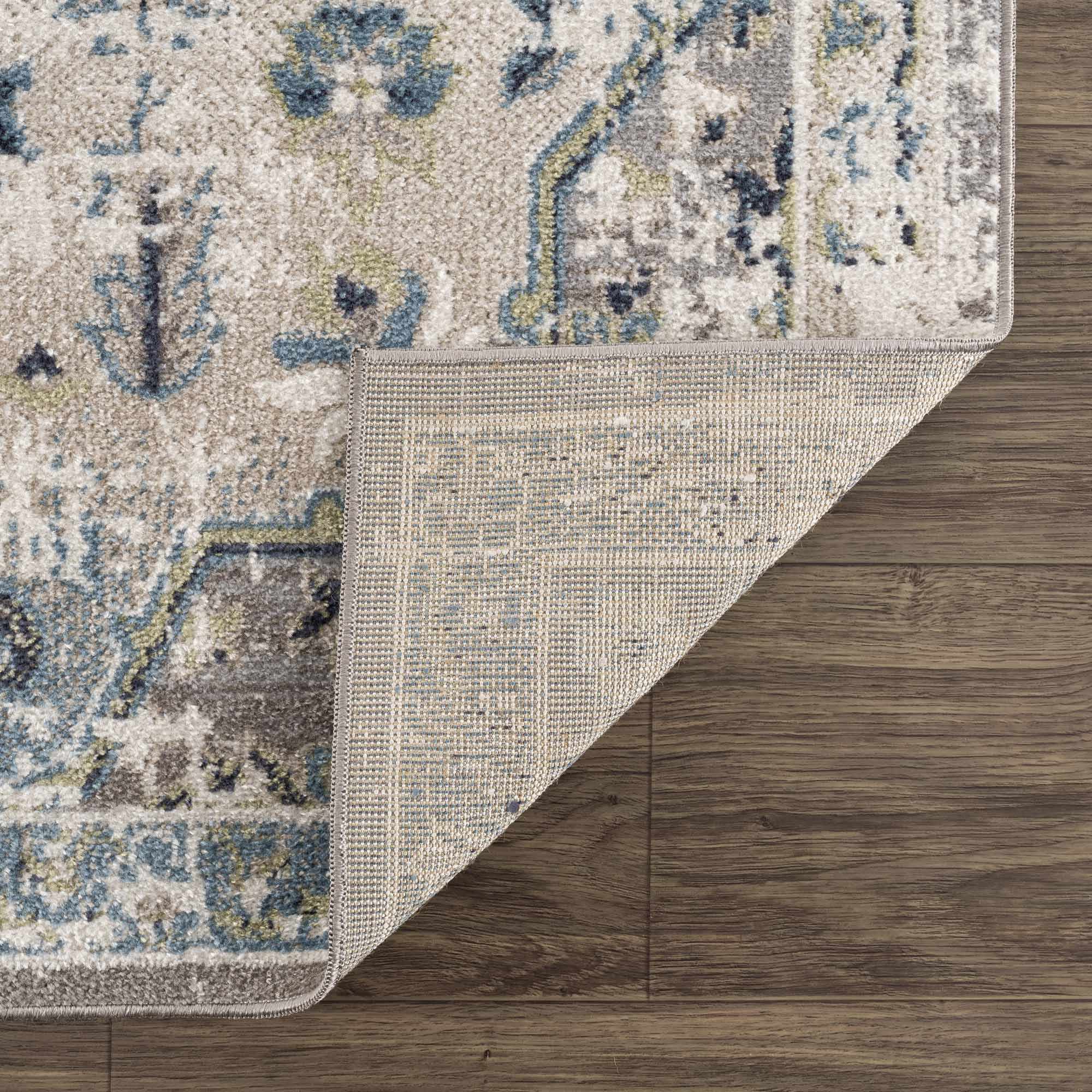 Cabacungan Gray & Blue Washable Area Rug - Image 6