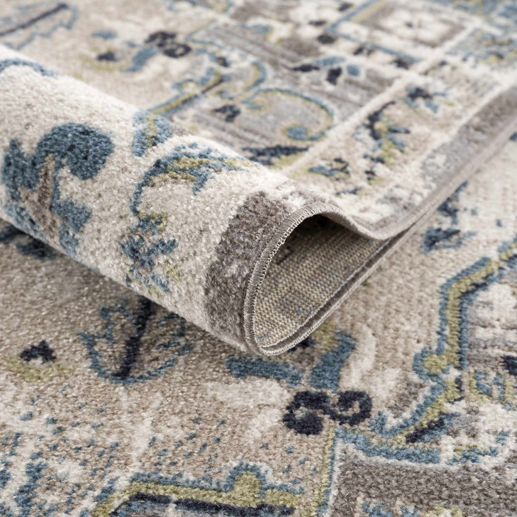 Cabacungan Gray & Blue Washable Area Rug - Image 7