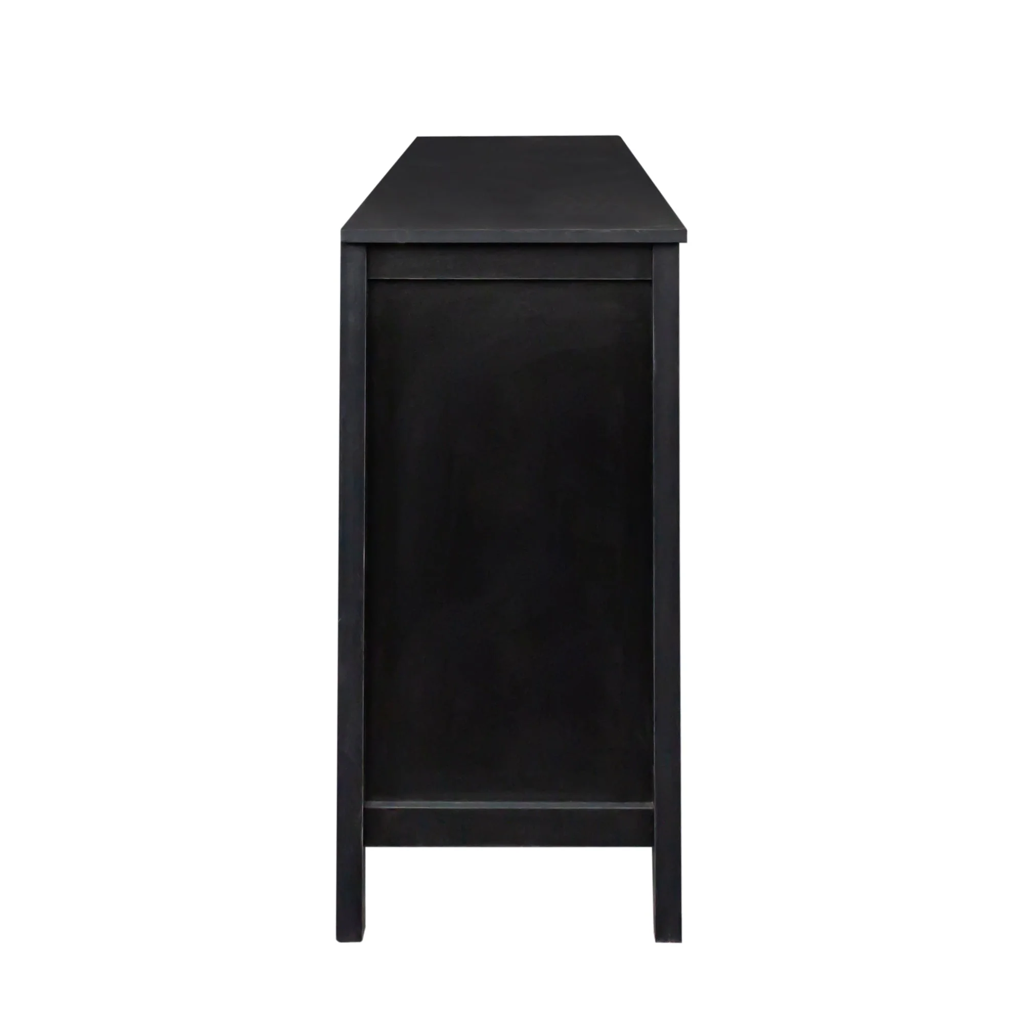 Cabinet With 4 Doors and 4 Open Shelves Freestanding Sideboard - Image 5