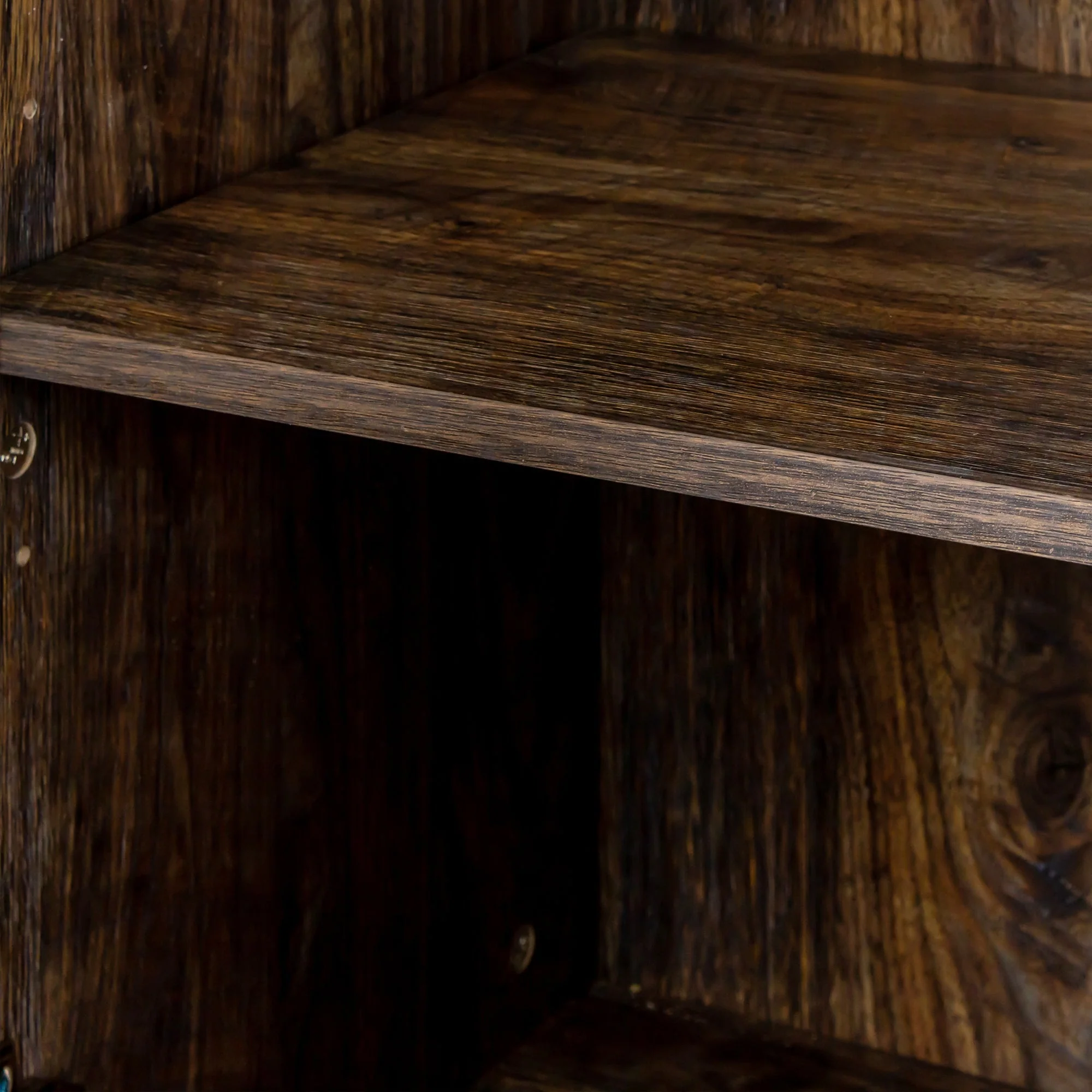 Cabinet with 4 Doors and 4 Open Shelves Freestanding Sideboard - Image 4