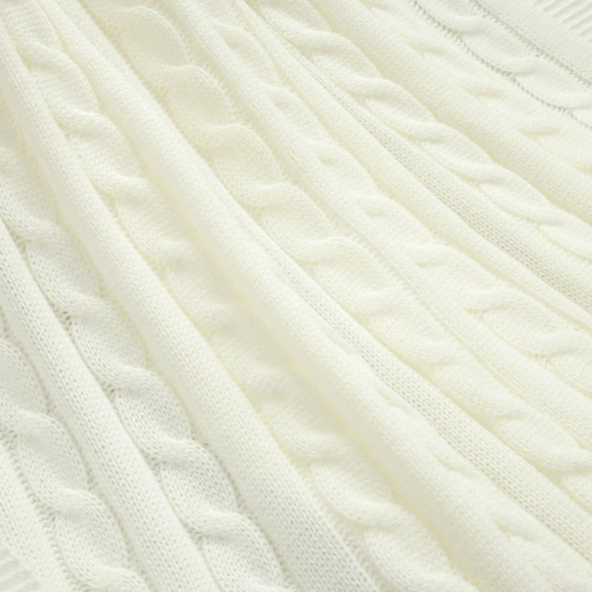 Cable Soft Knitted Blanket/Coverlet - Image 14