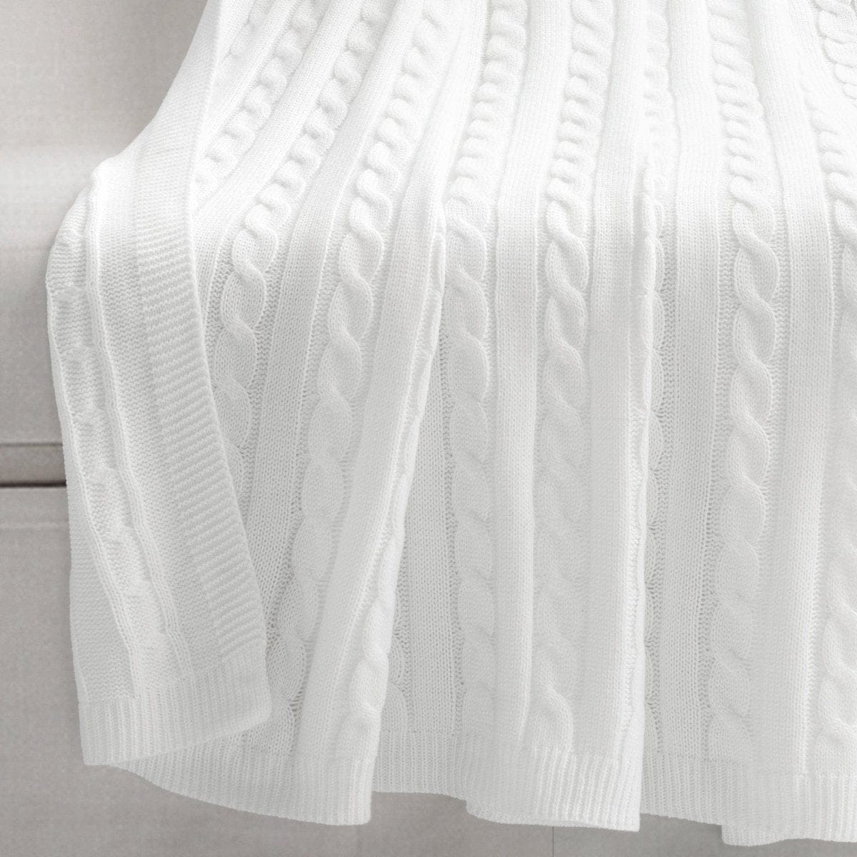 Cable Soft Knitted Throw - Image 3