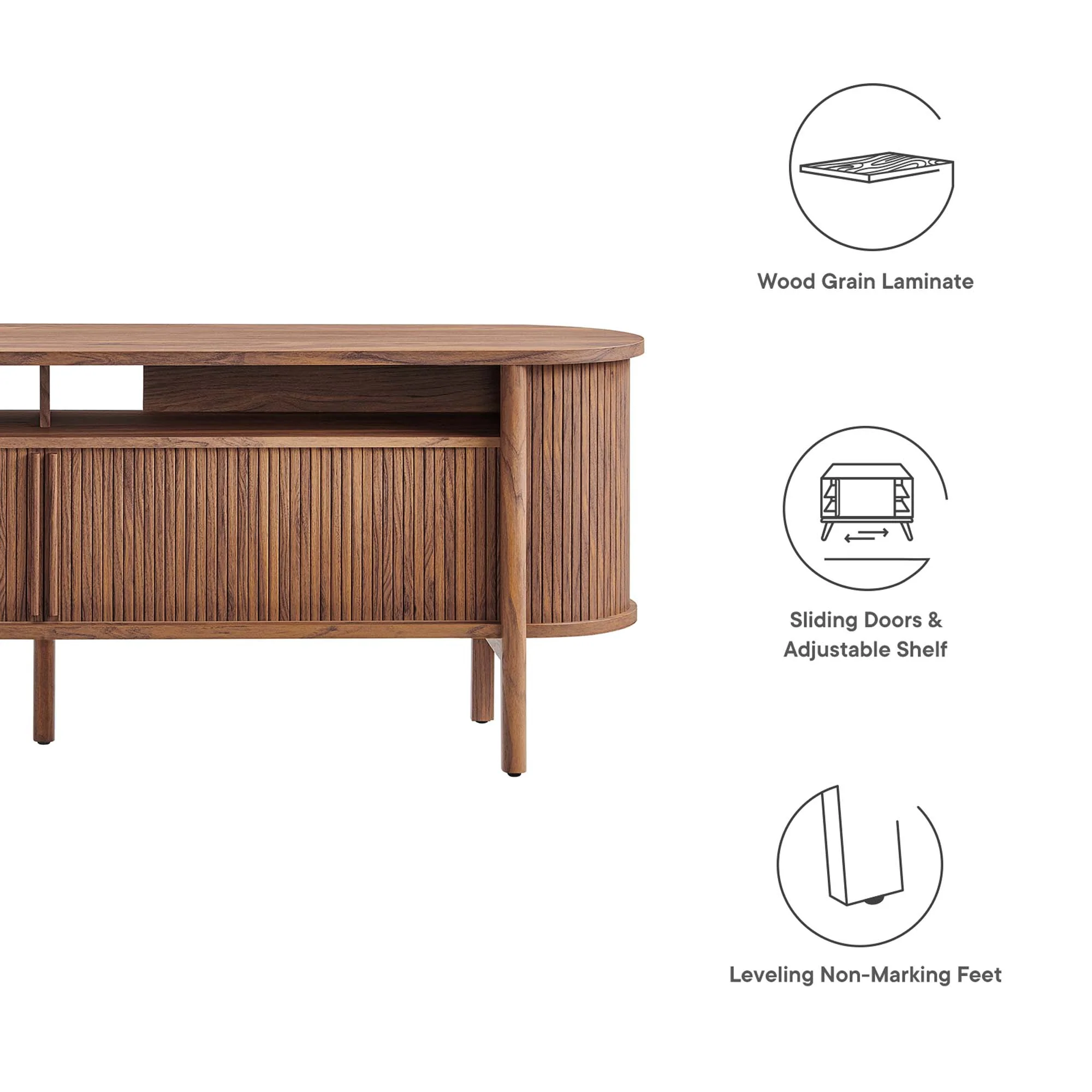 Cadence 71" Curved TV Stand by Modway - Image 13