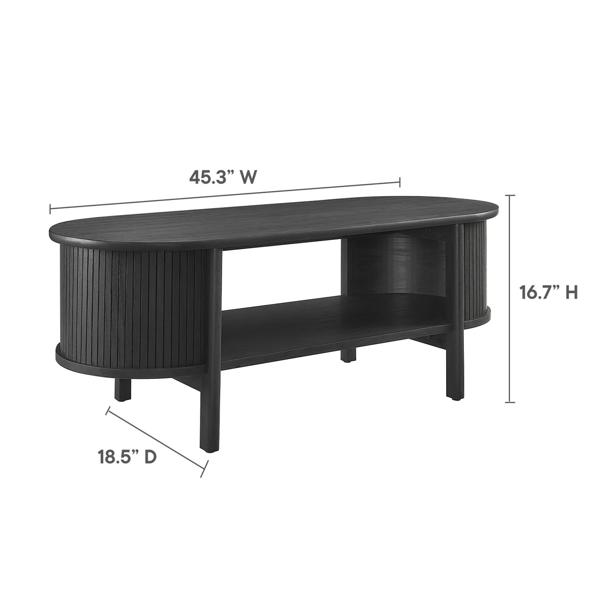 Cadence Coffee Table by Modway Mid-Century Modern Rubberwood - Image 17