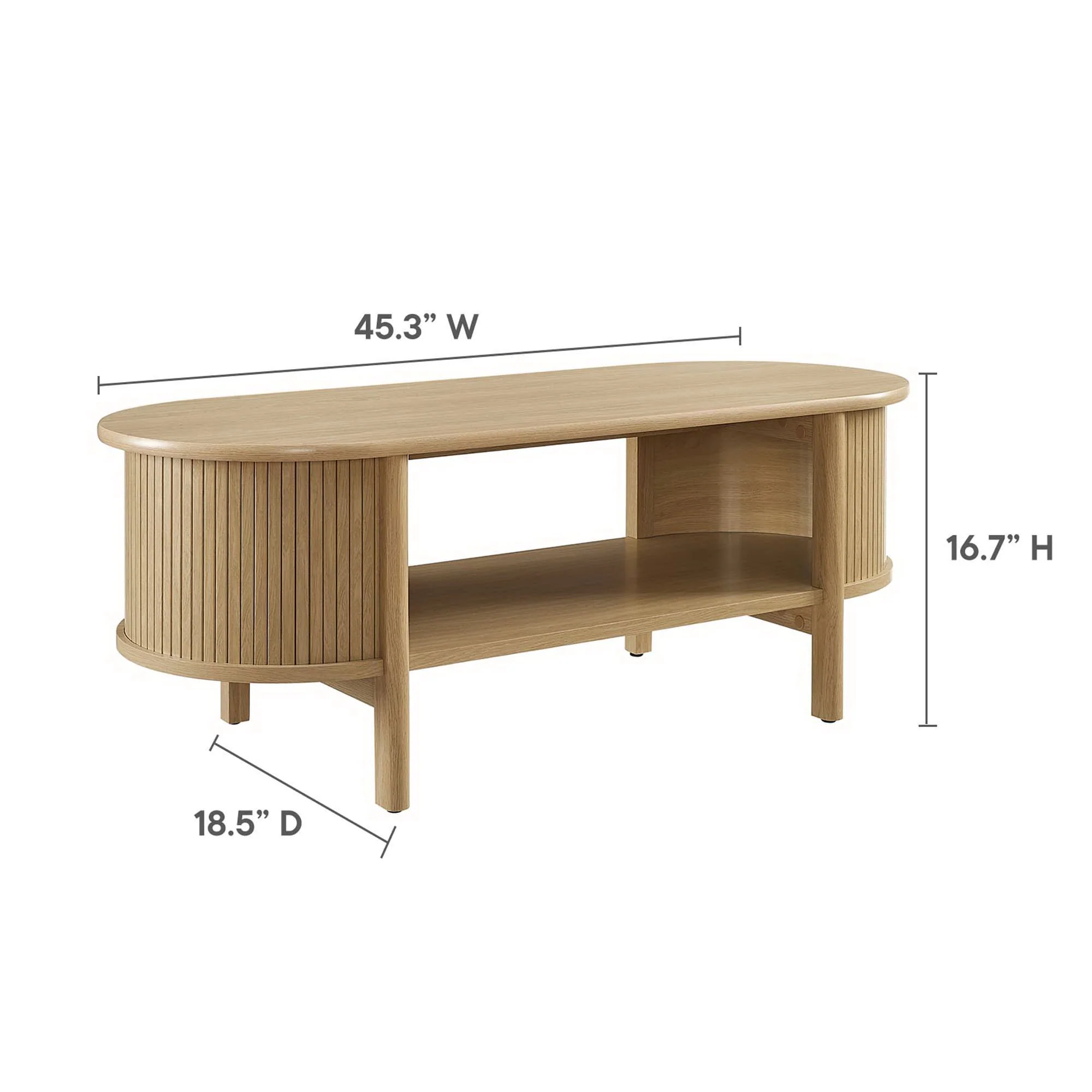 Cadence Coffee Table by Modway Mid-Century Modern Rubberwood - Image 18
