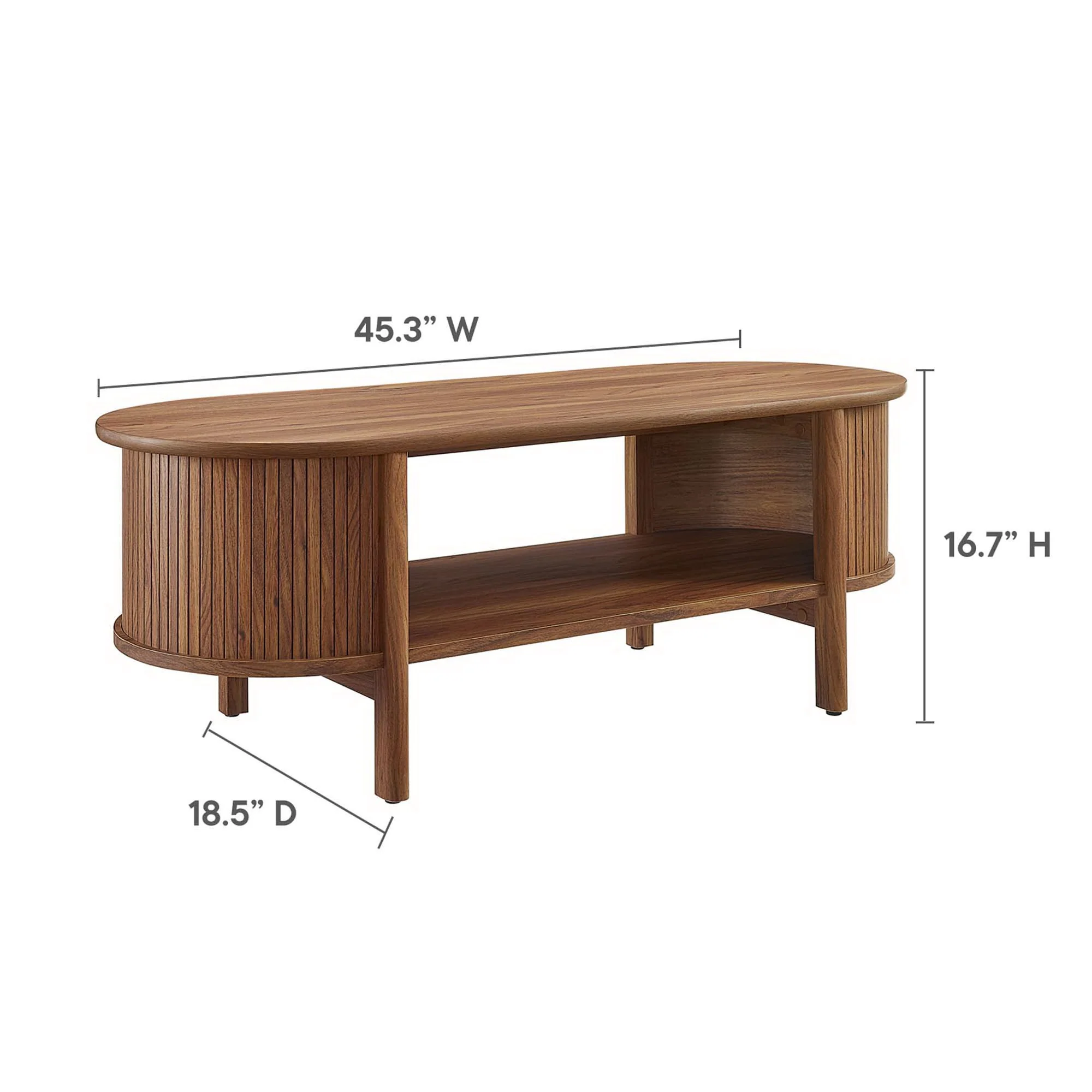 Cadence Coffee Table by Modway Mid-Century Modern Rubberwood - Image 3
