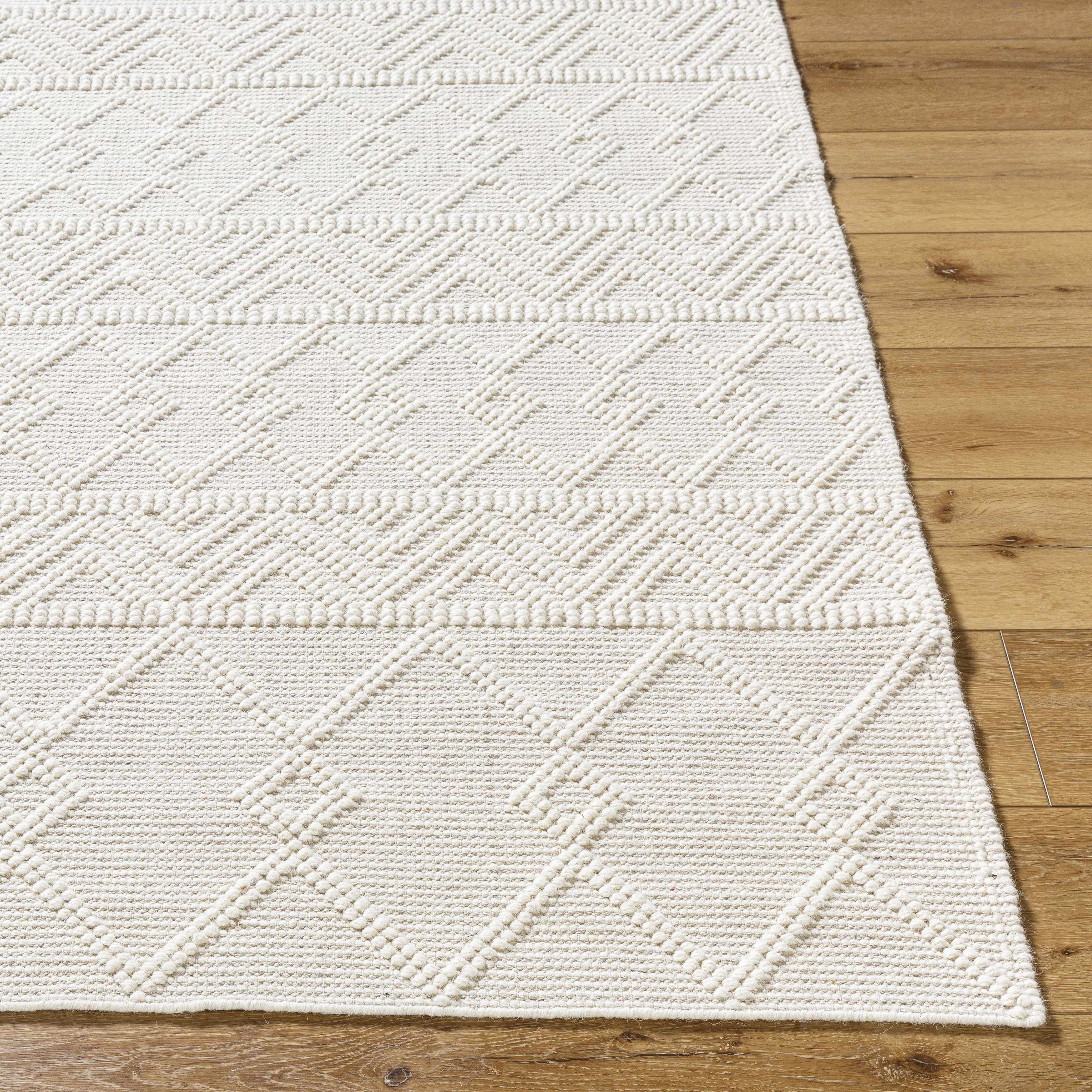 Caelum White Wool-Blend Rug - Image 5