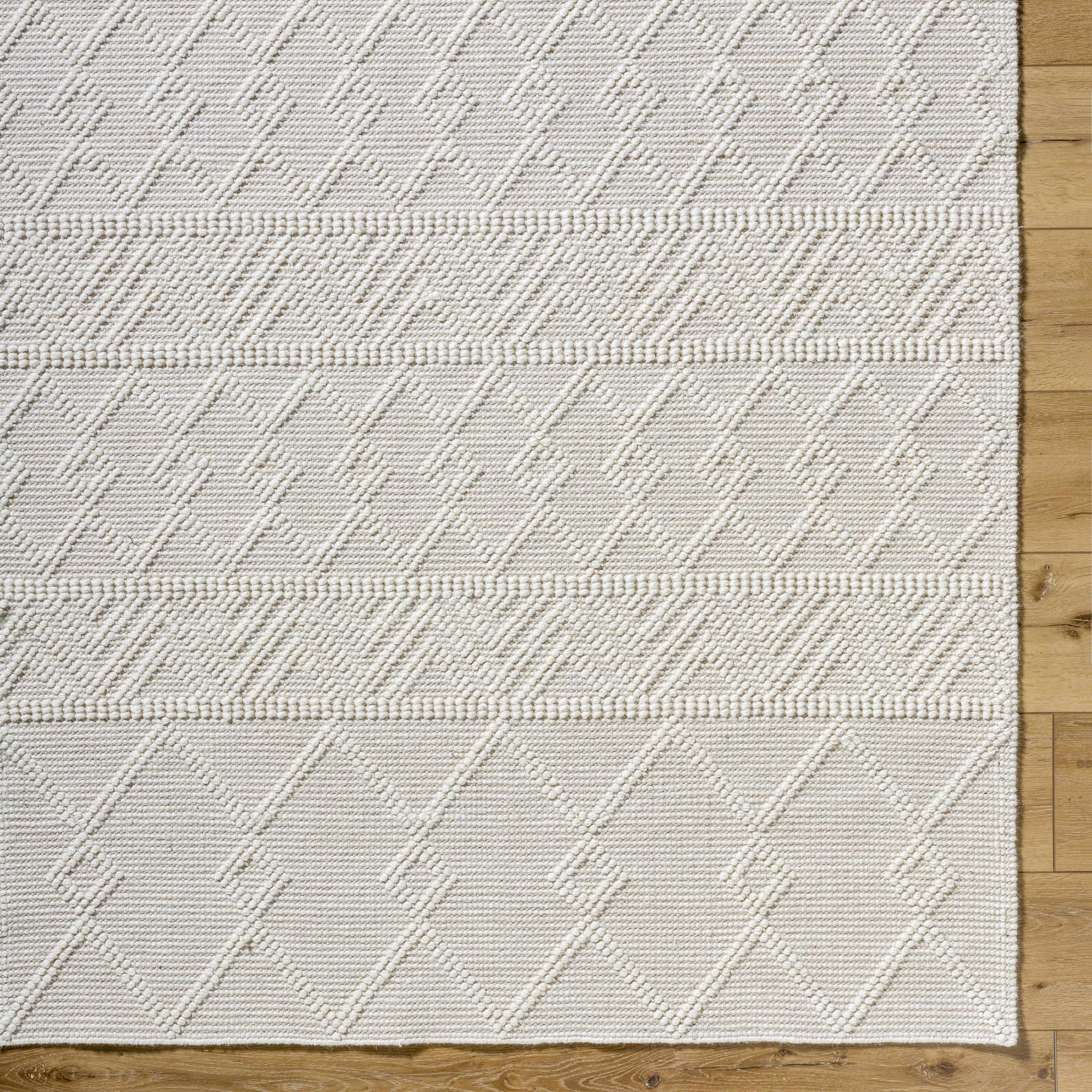 Caelum White Wool-Blend Rug - Image 7