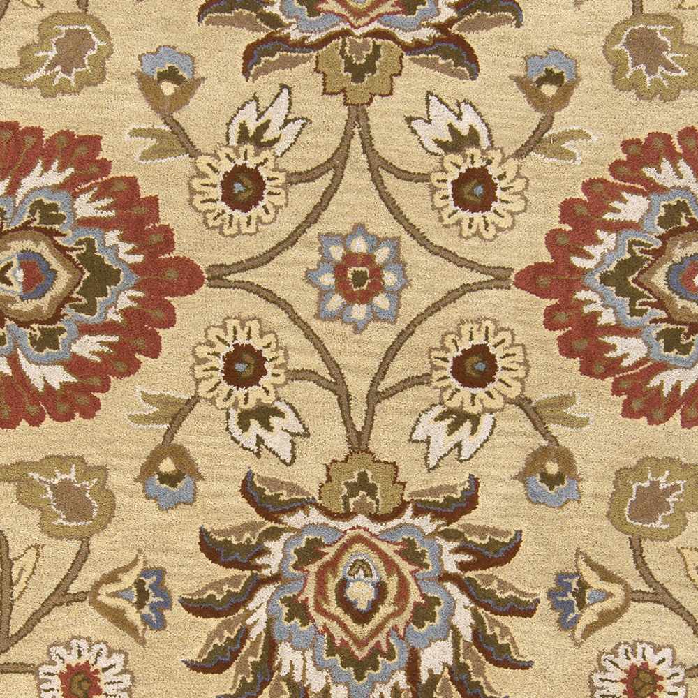 Caesar 1116 Hand Tufted Beige & Rust Wool Rug - Image 7