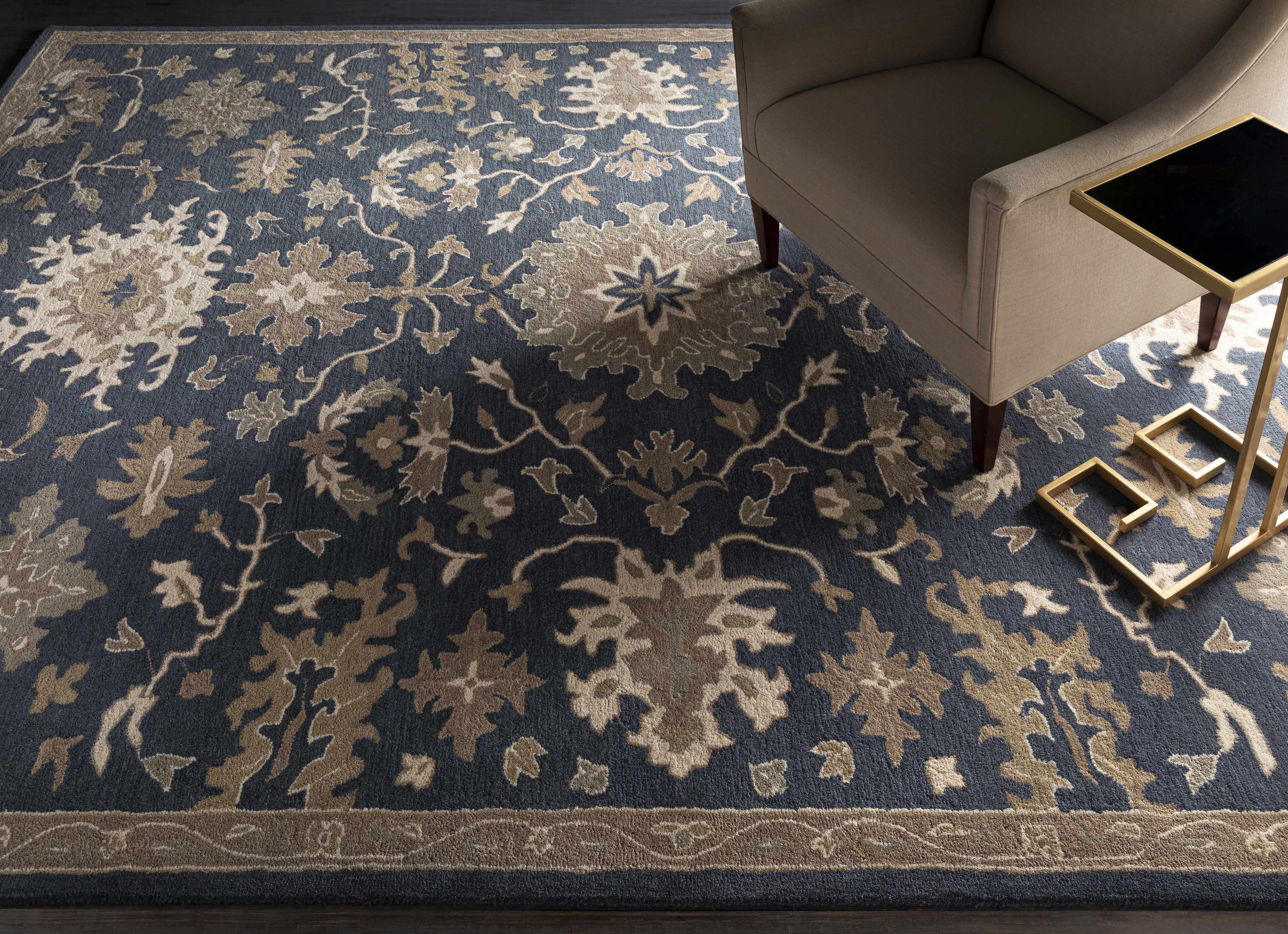 Caesar 1154 Navy Wool Rug - Image 15