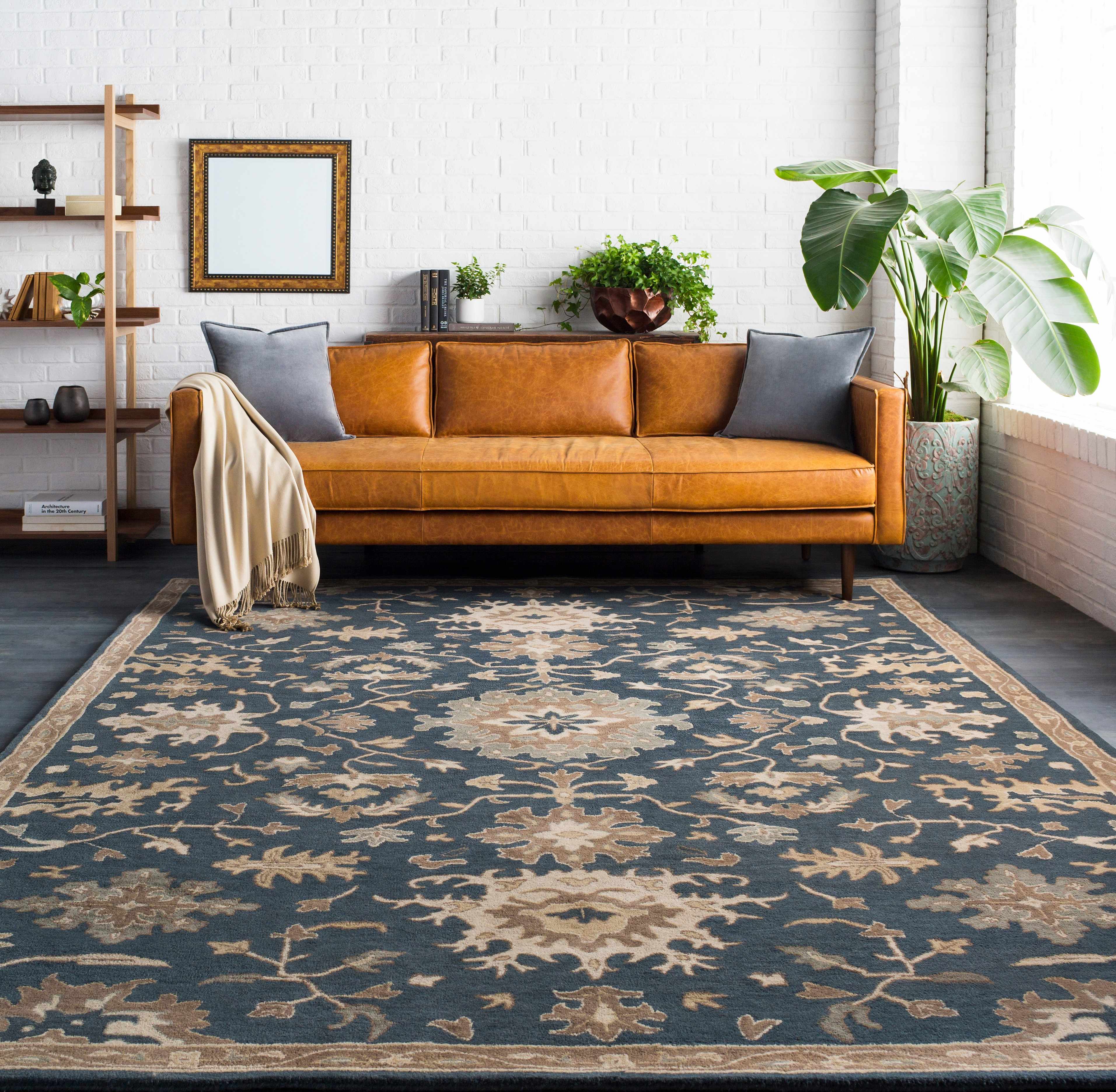 Caesar 1154 Navy Wool Rug - Image 3