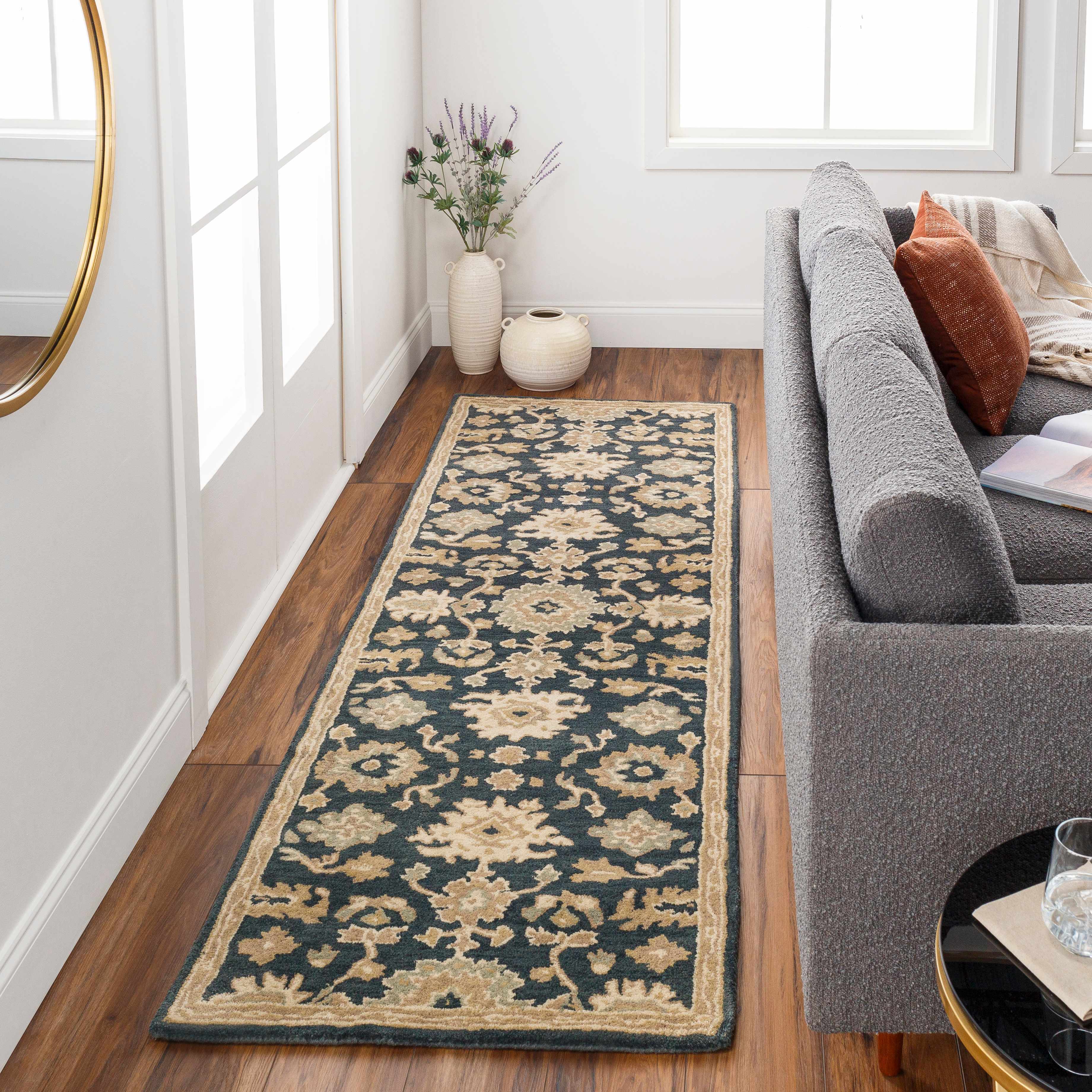 Caesar 1154 Navy Wool Rug - Image 4