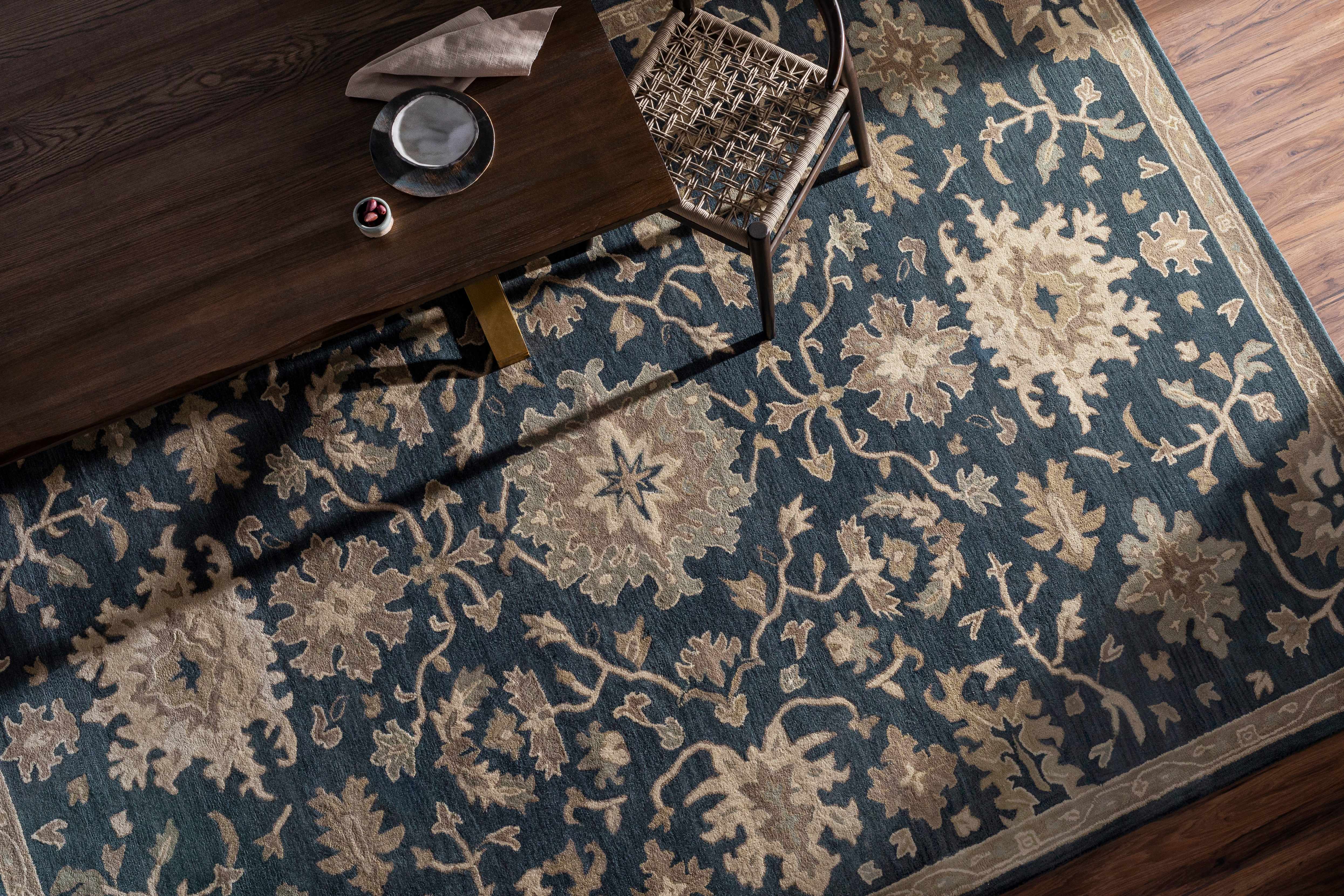 Caesar 1154 Navy Wool Rug - Image 9