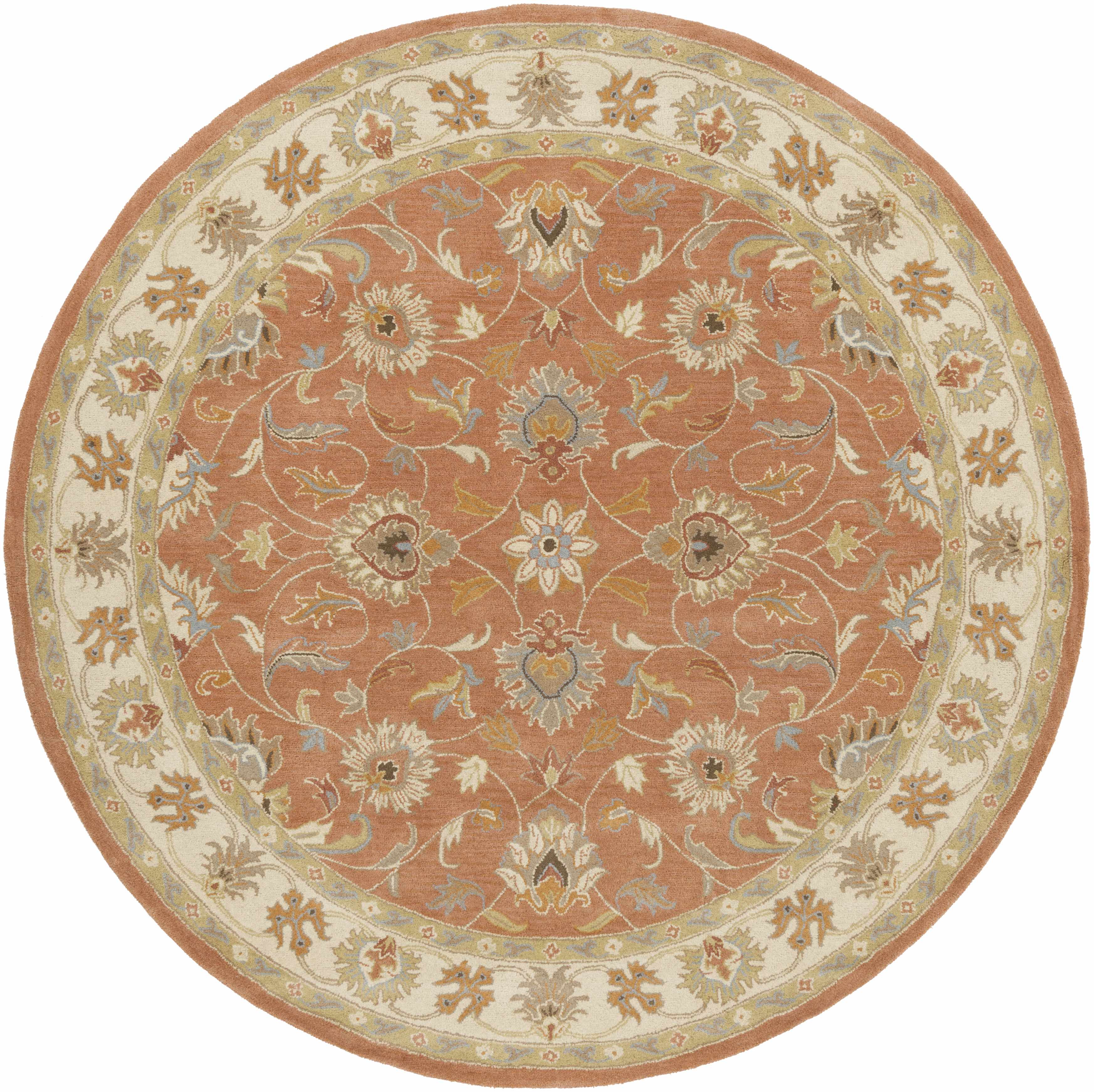 Caesar Hand Tufted Burnt Orange 1124 Wool Carpet - Image 10