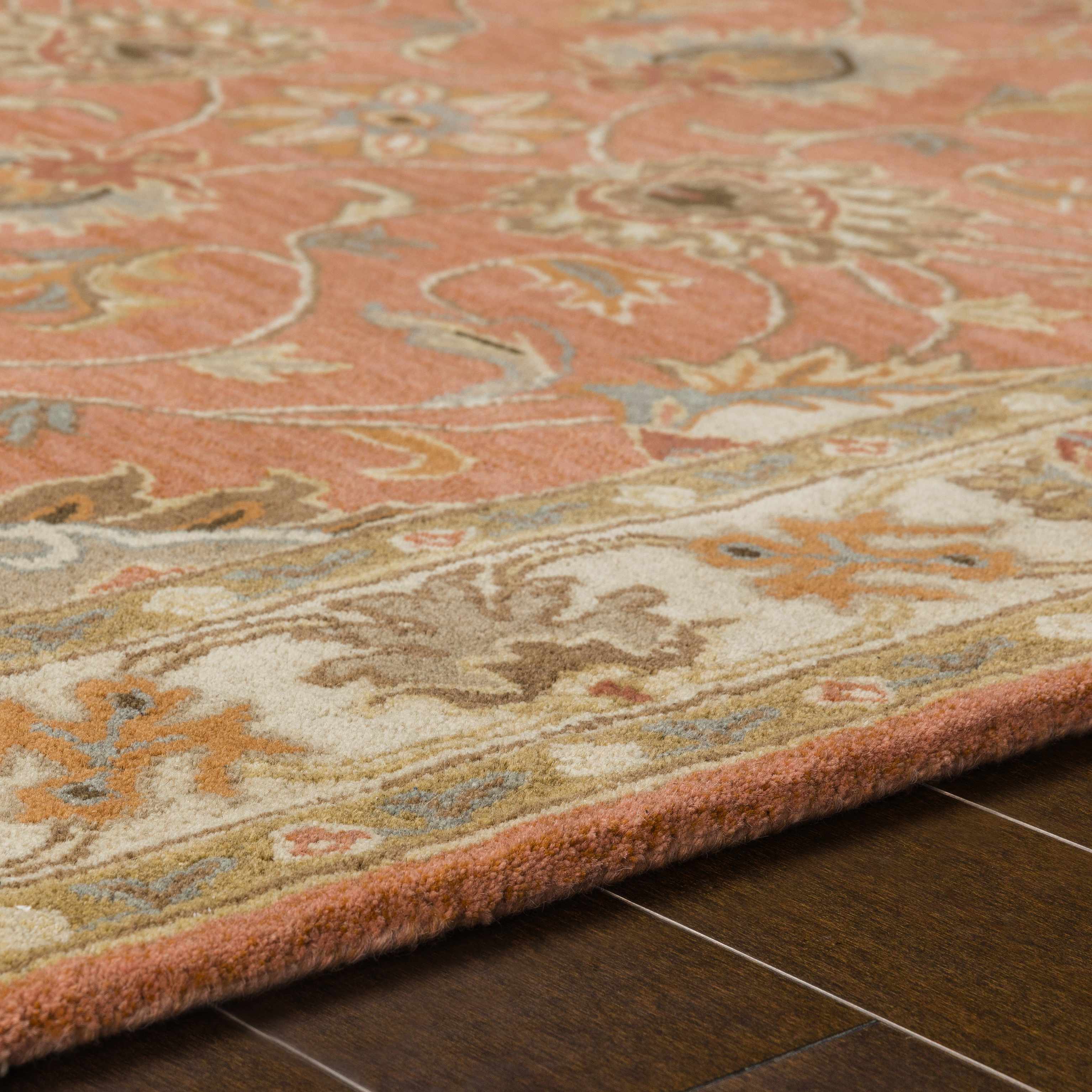 Caesar Hand Tufted Burnt Orange 1124 Wool Carpet - Image 12