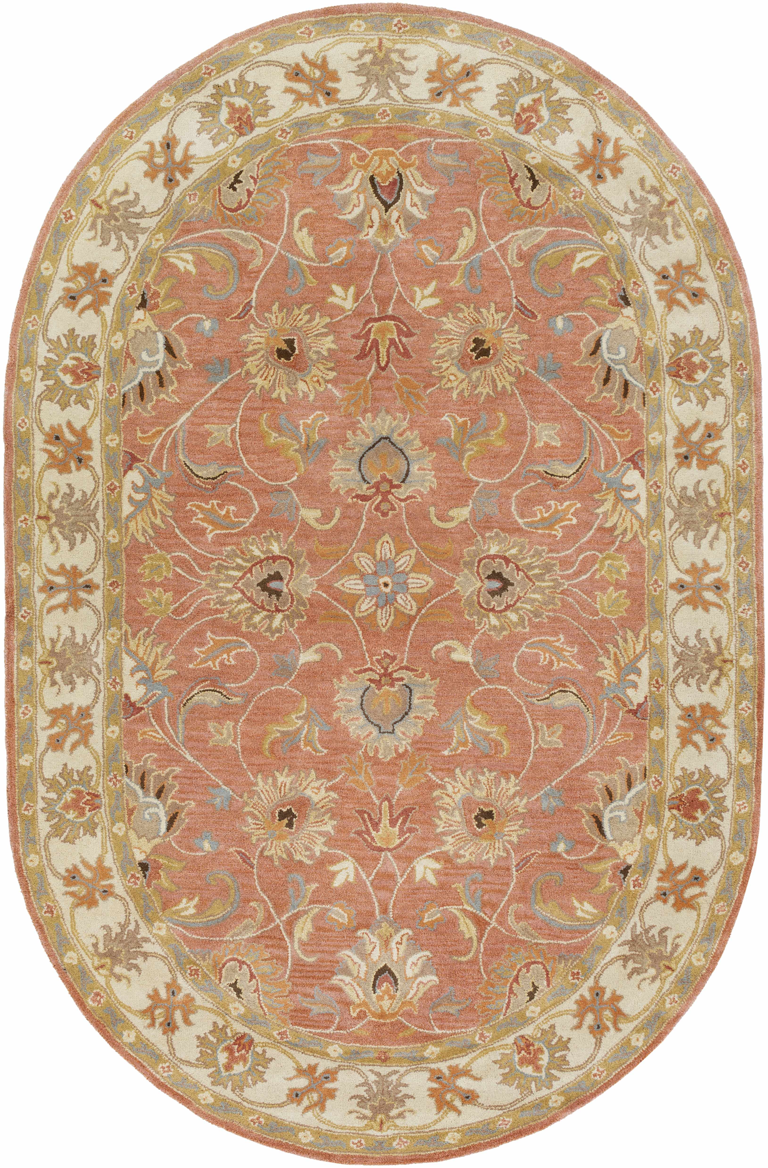 Caesar Hand Tufted Burnt Orange 1124 Wool Carpet - Image 14