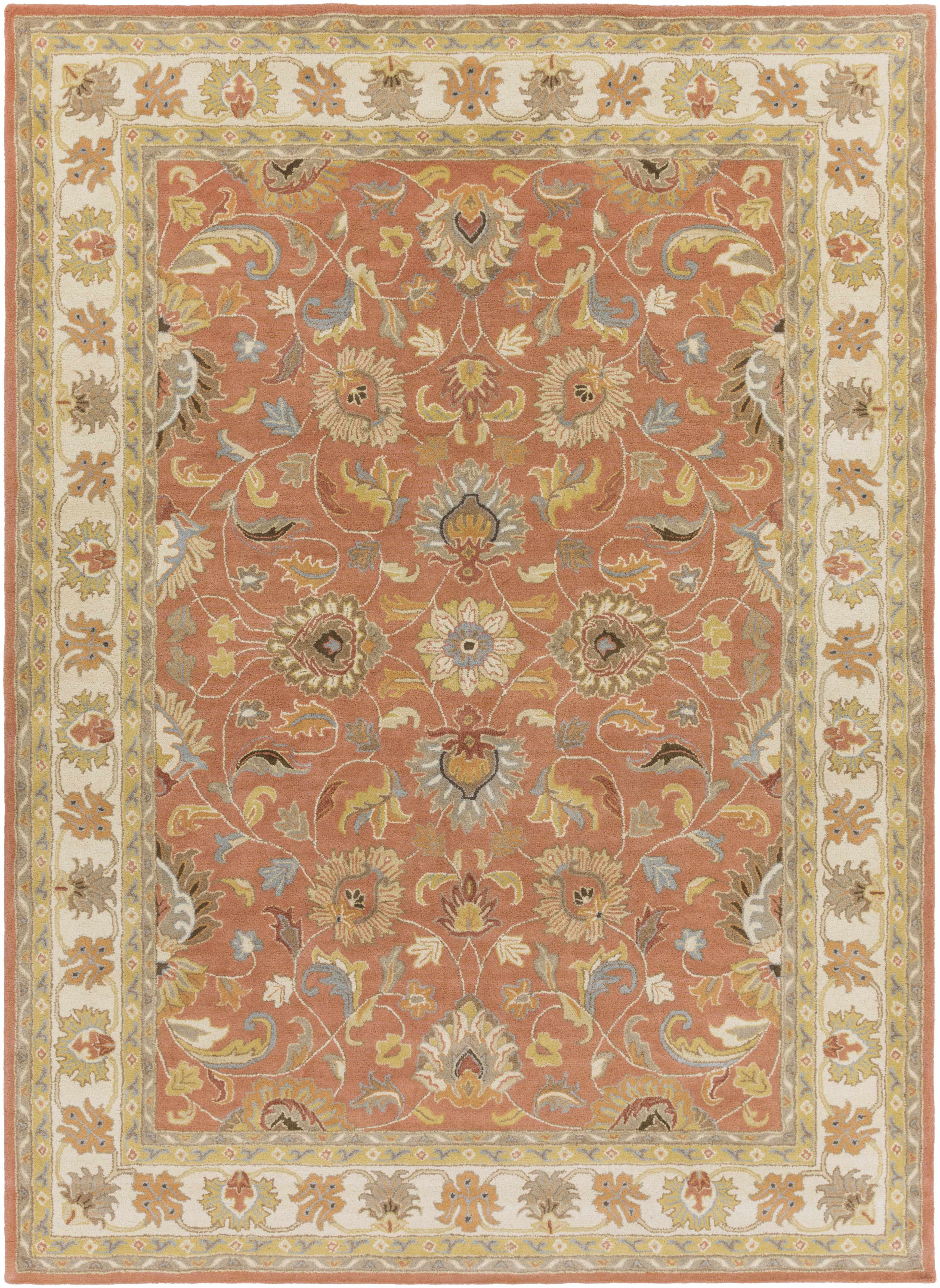 Caesar Hand Tufted Burnt Orange 1124 Wool Carpet - Image 18