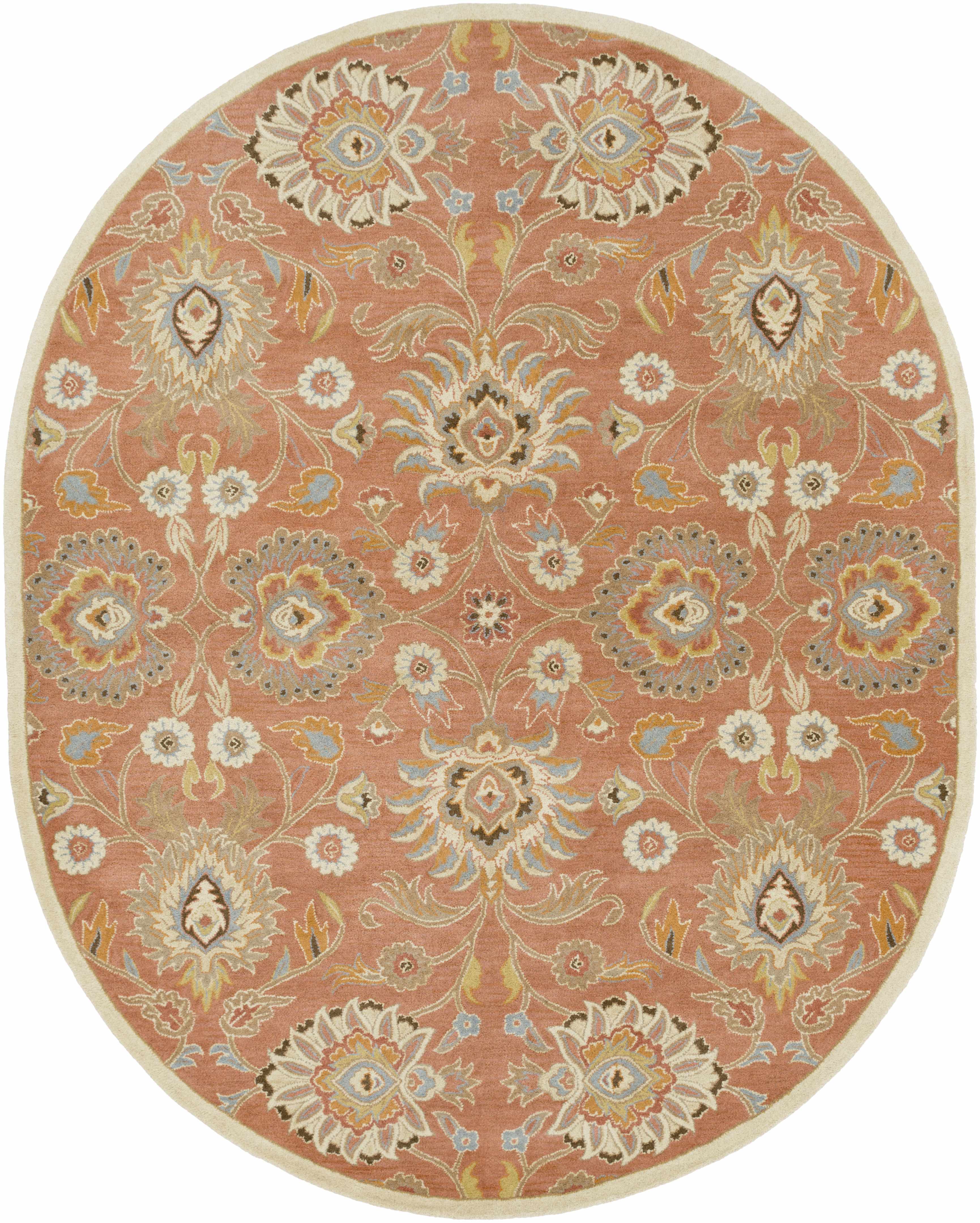 Caesar Hand Tufted Burnt Orange 1124 Wool Carpet - Image 20