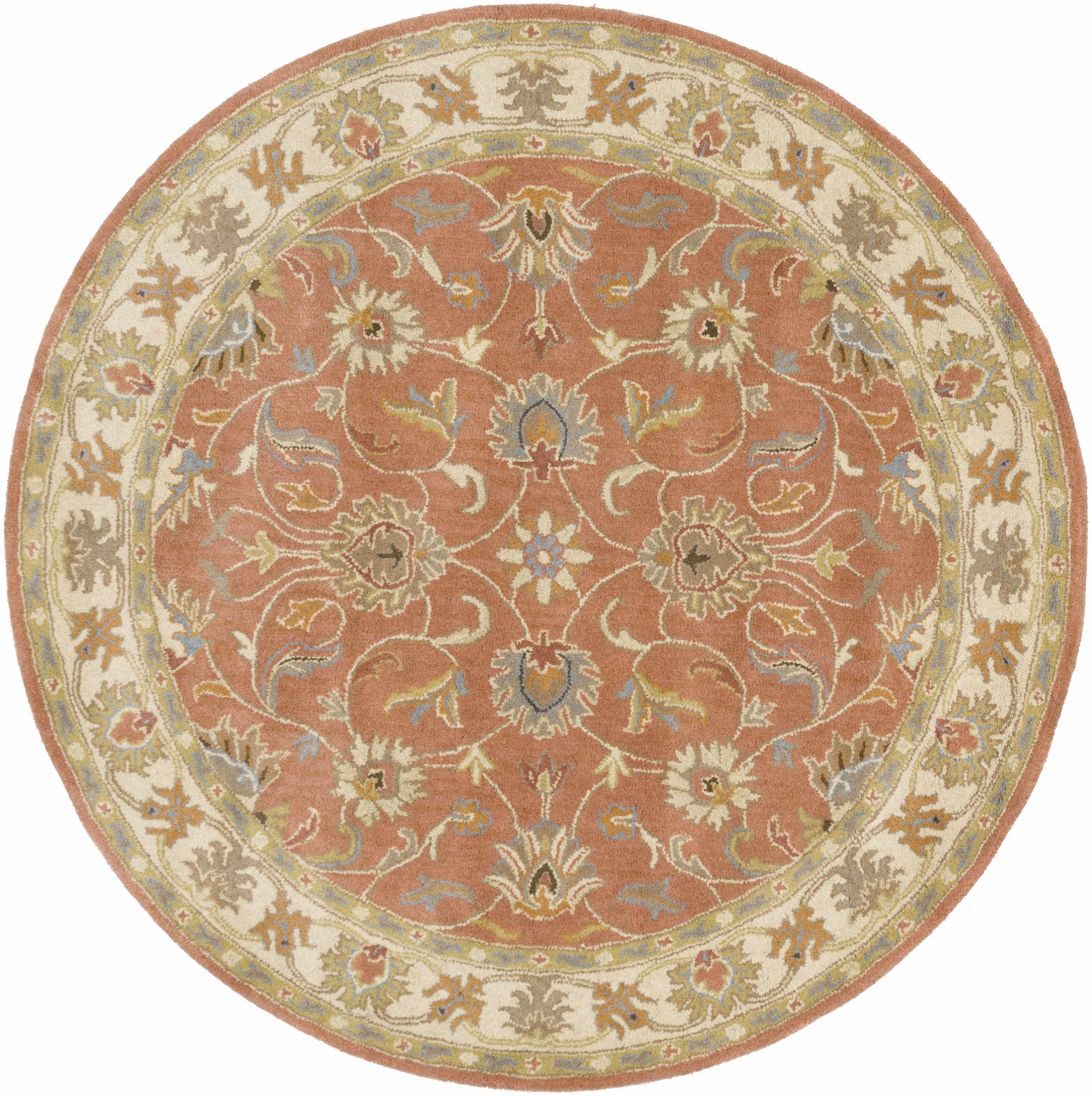 Caesar Hand Tufted Burnt Orange 1124 Wool Carpet - Image 21