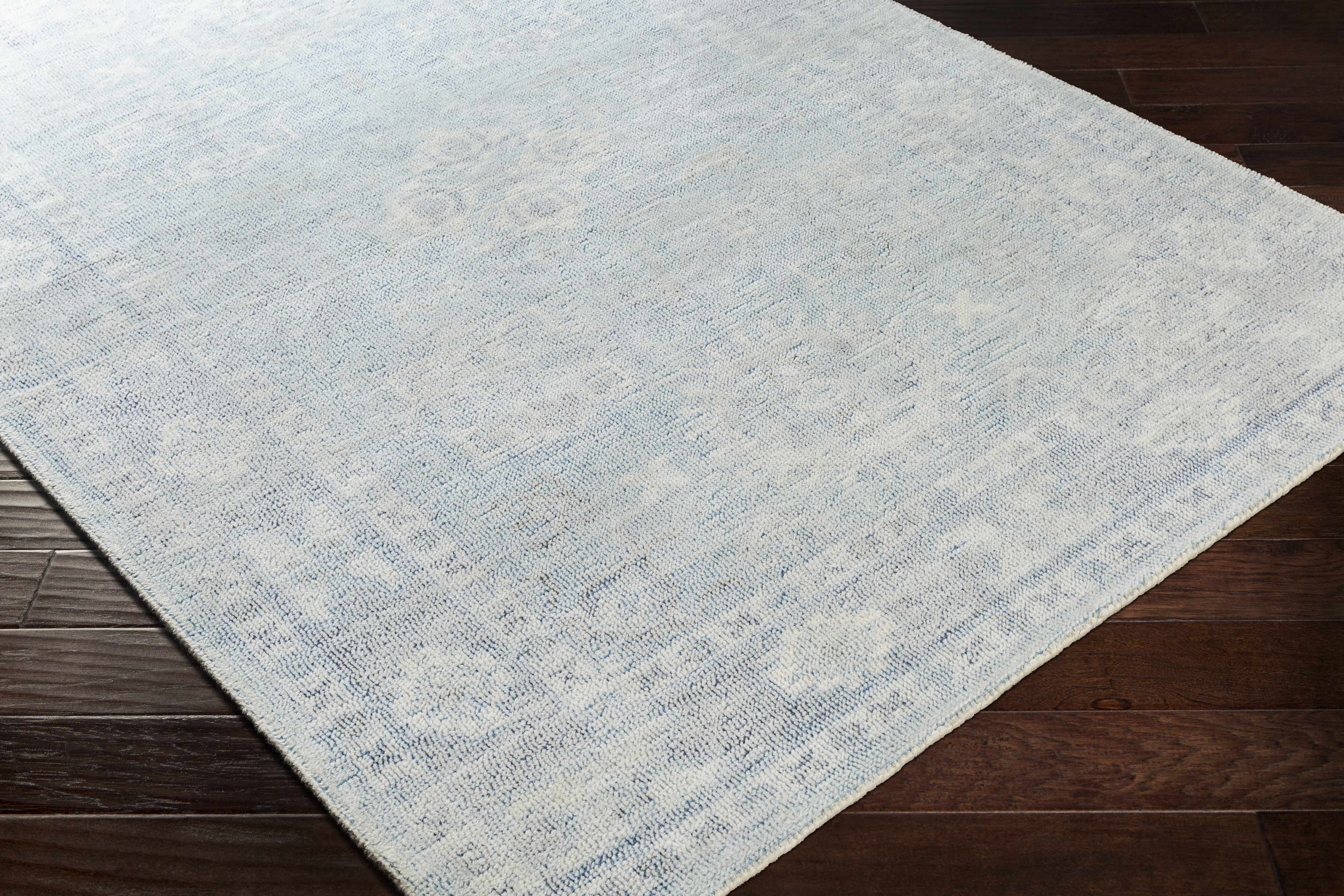 Calderbank Sky Blue Wool-Blend Area Rug - Image 7