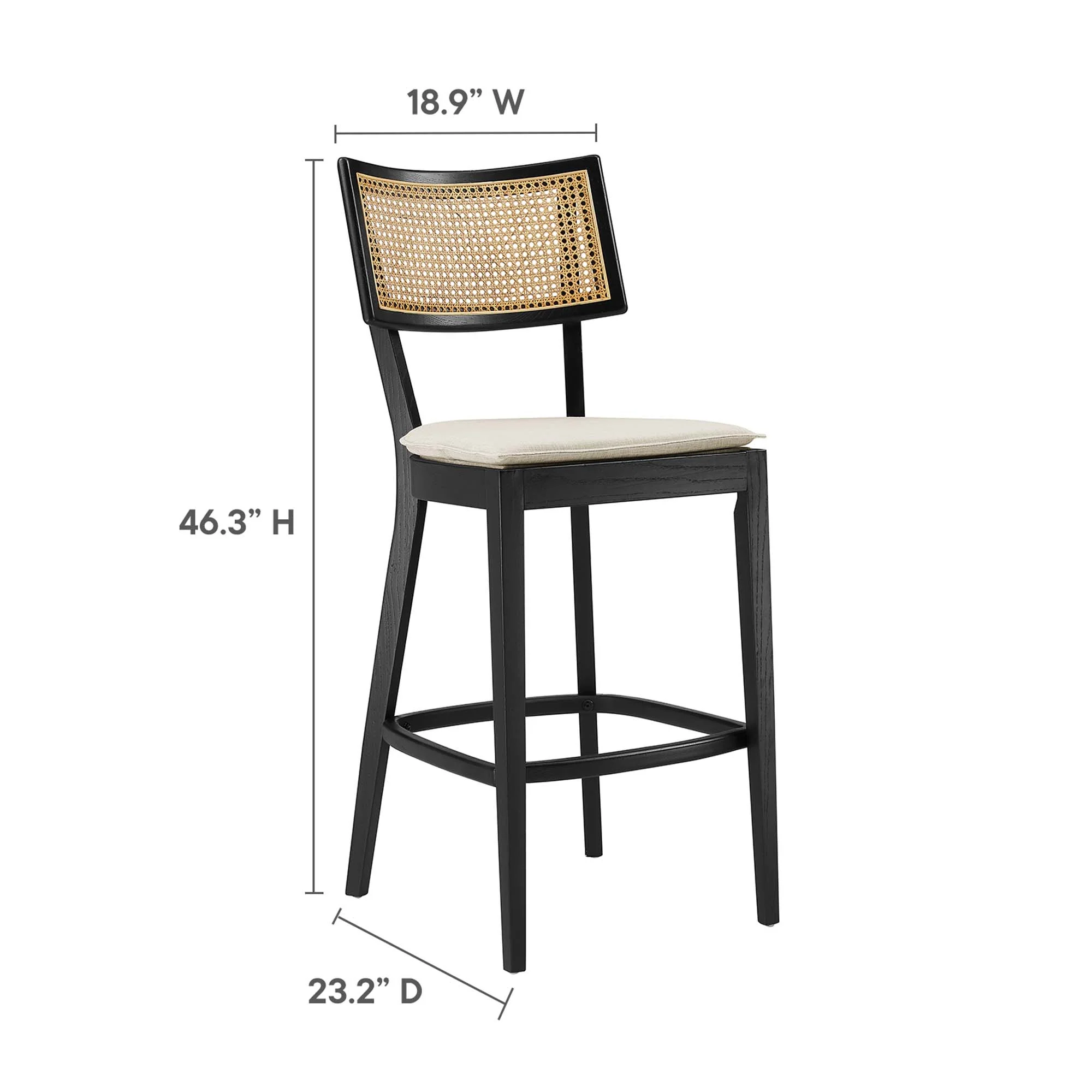 Caledonia Wood Bar Stools Set of 2 by Modway - Image 12