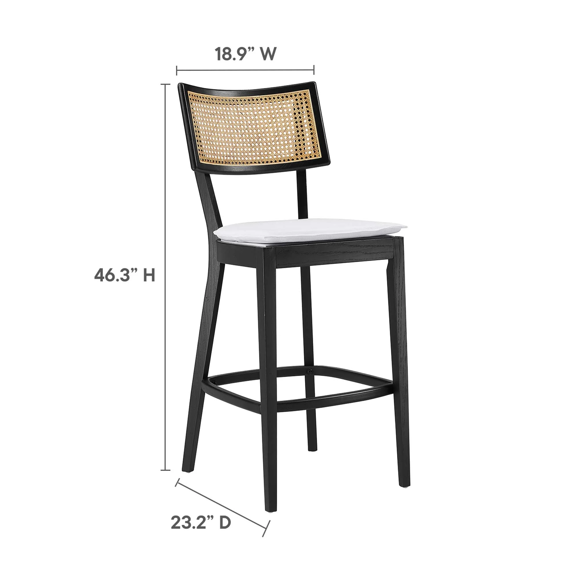 Caledonia Wood Bar Stools Set of 2 by Modway - Image 3
