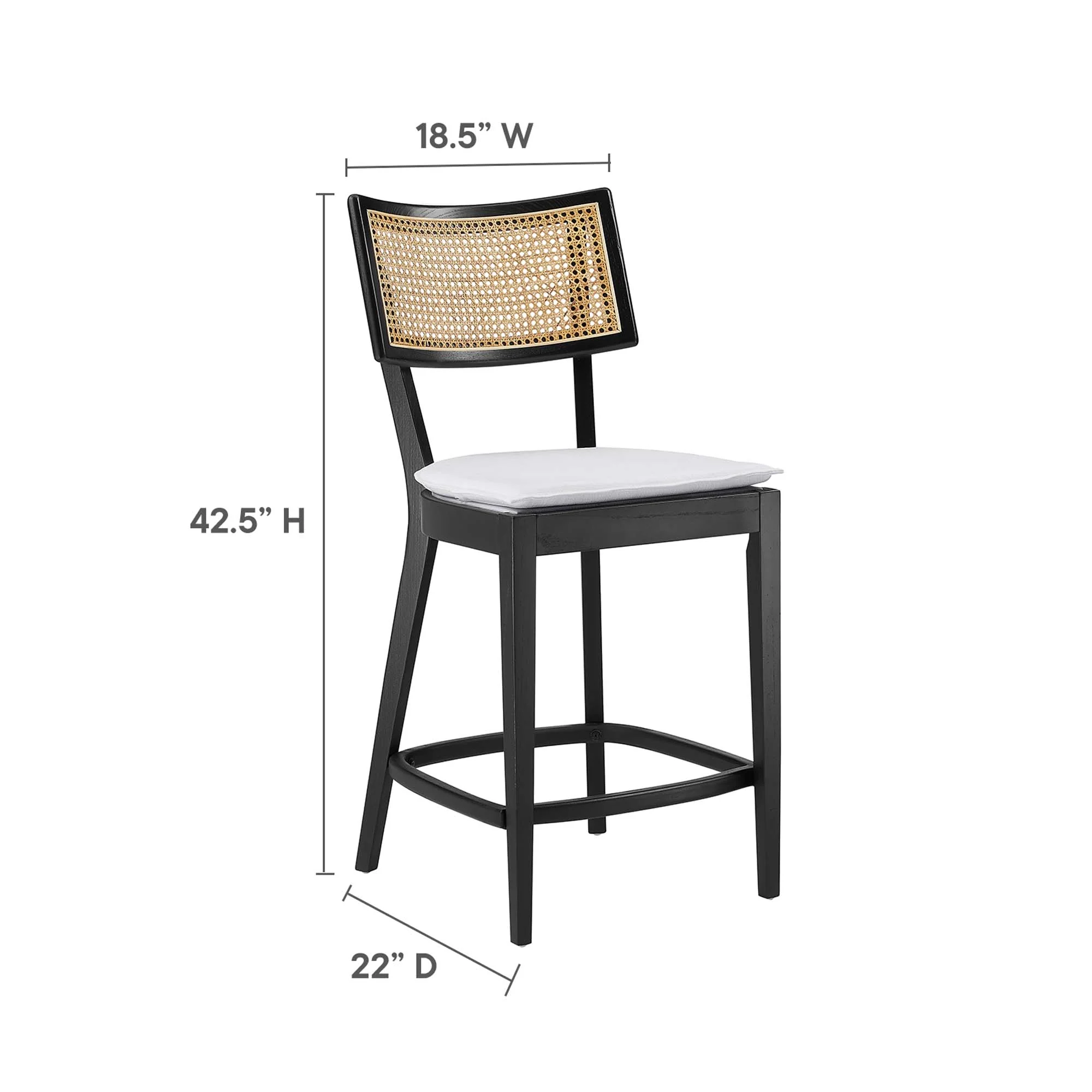 Caledonia Wood Counter Stools Set of 2 by Modway - Image 12