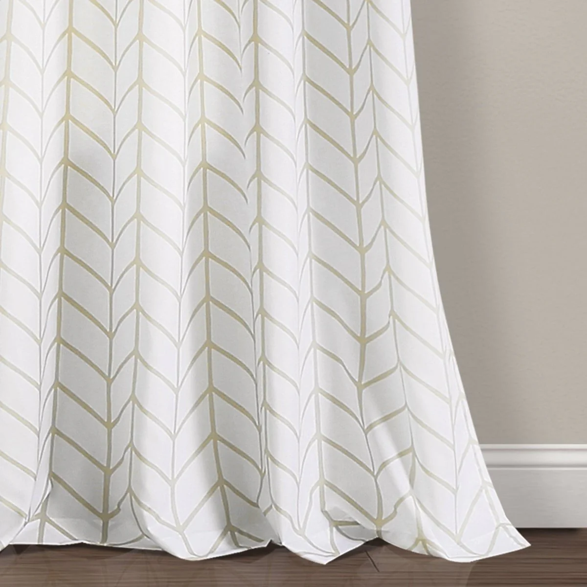 Calia Chevron Geo Window Curtain Panels Set - Image 9