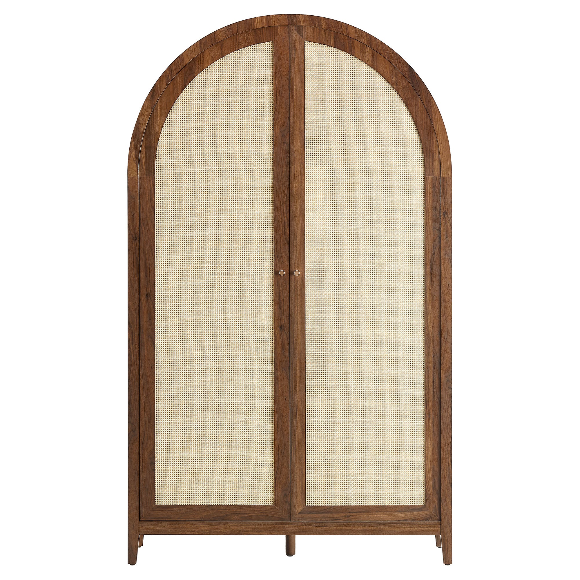 Calista 79" Tall Wide Rattan Arched Storage Cabinet by Modway - Image 5