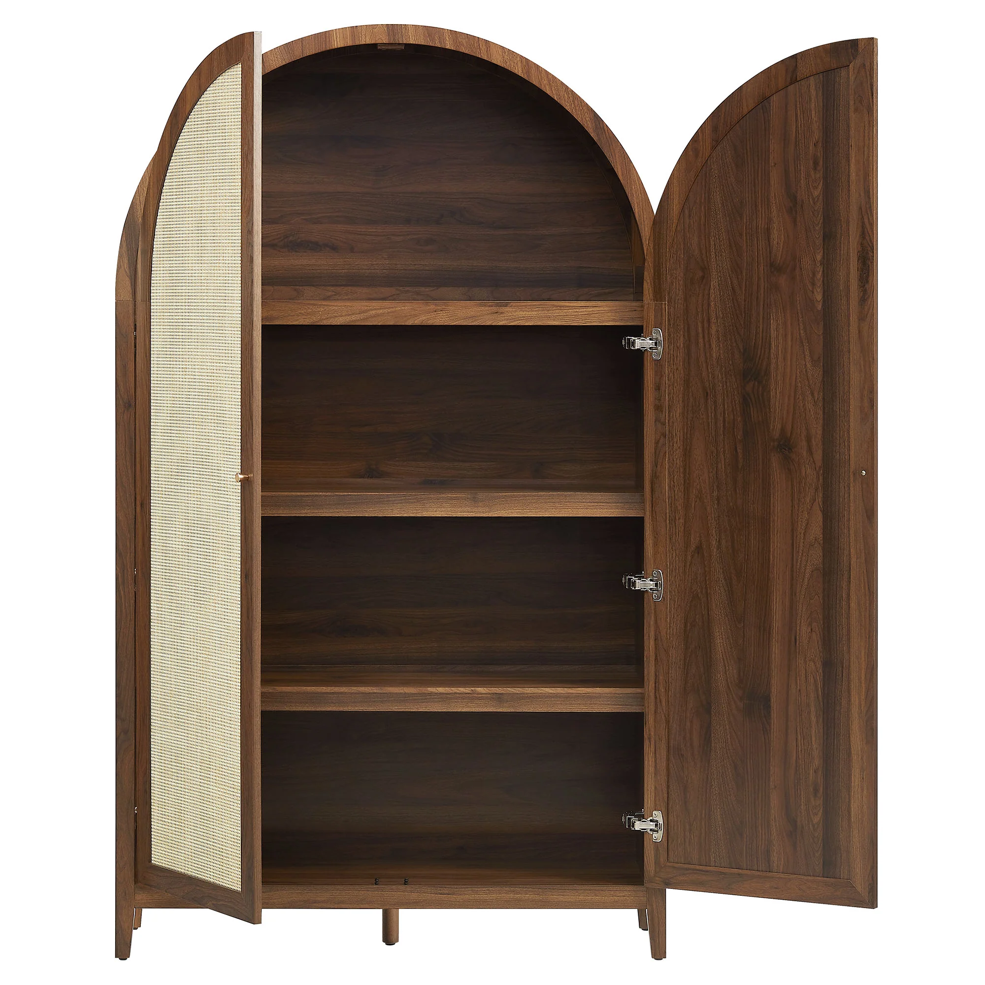 Calista 79" Tall Wide Rattan Arched Storage Cabinet by Modway - Image 6