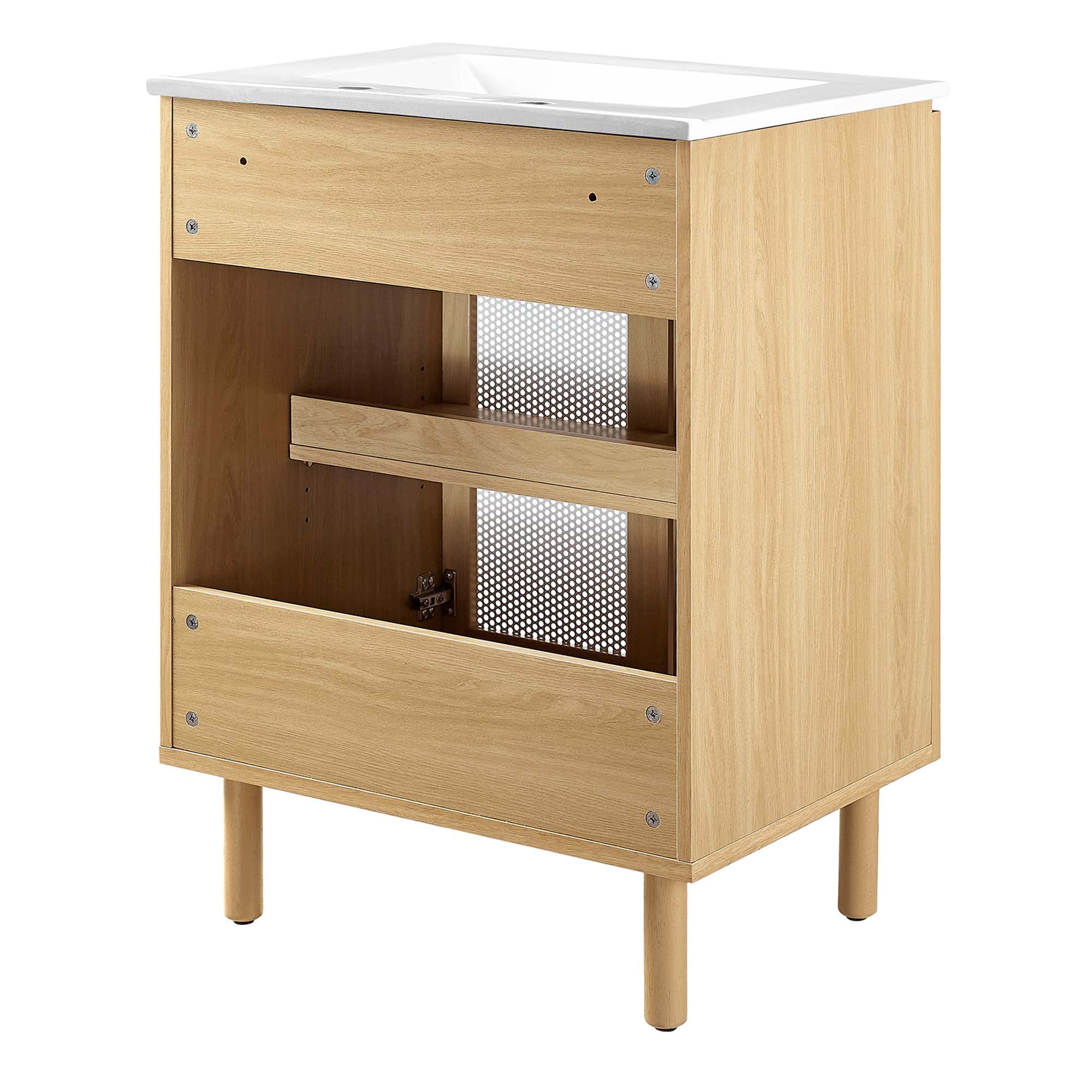 Calla 24" Perforated Metal Bathroom Vanity by Modway - Image 10