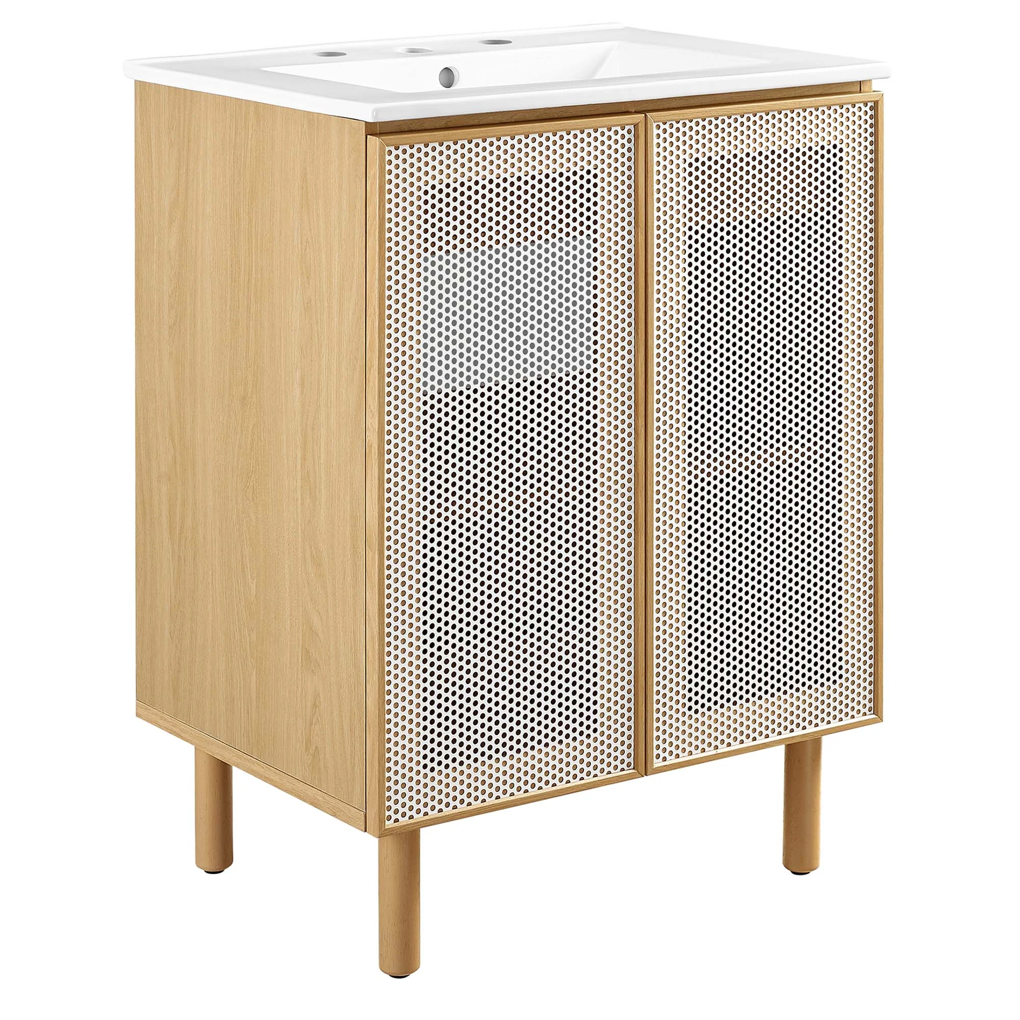 Calla 24" Perforated Metal Bathroom Vanity by Modway - Image 14