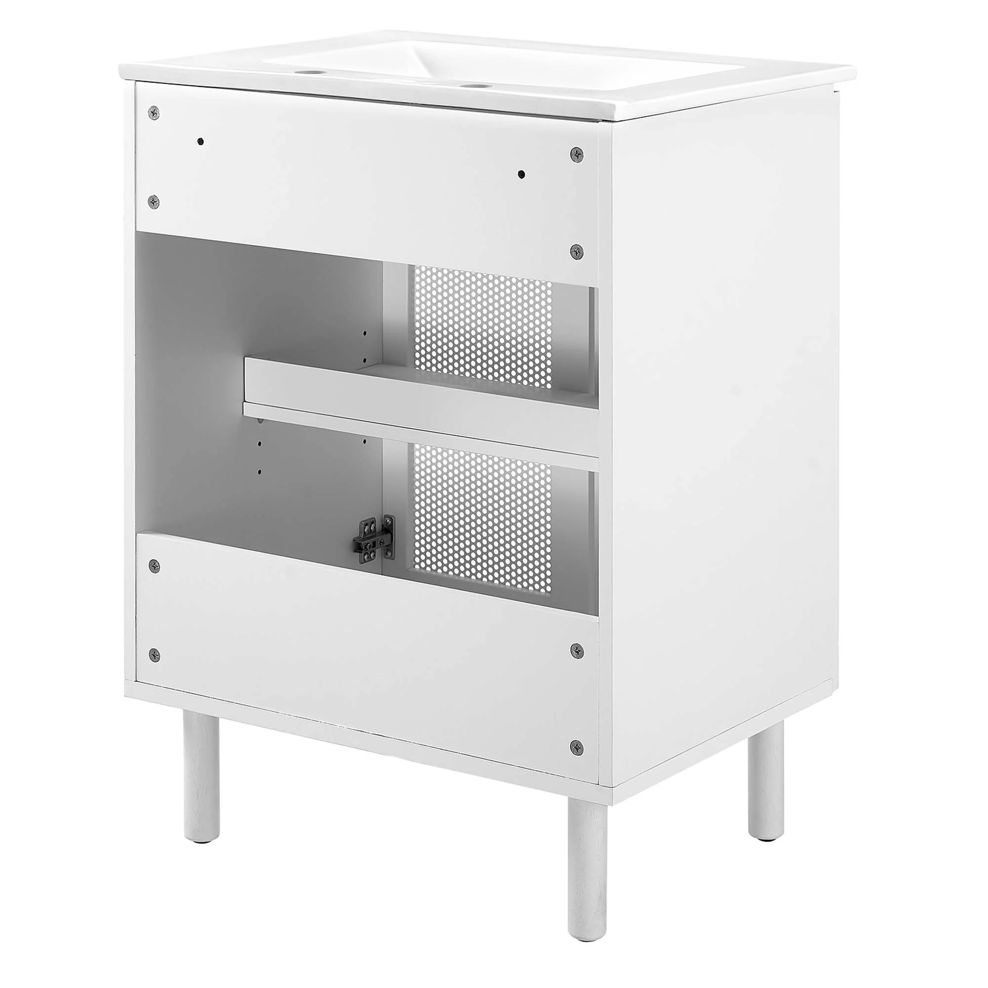 Calla 24" Perforated Metal Bathroom Vanity by Modway - Image 5
