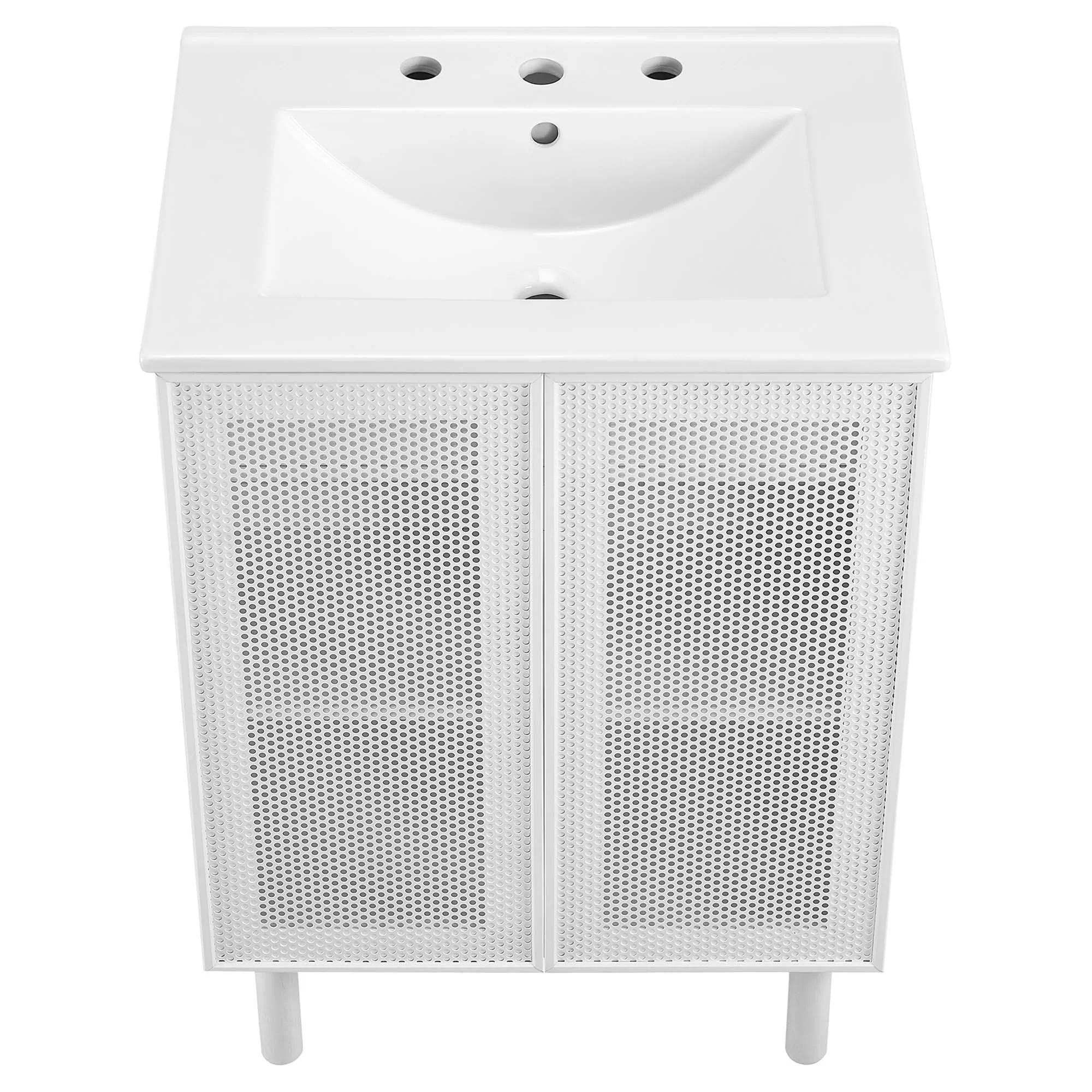 Calla 24" Perforated Metal Bathroom Vanity by Modway - Image 6