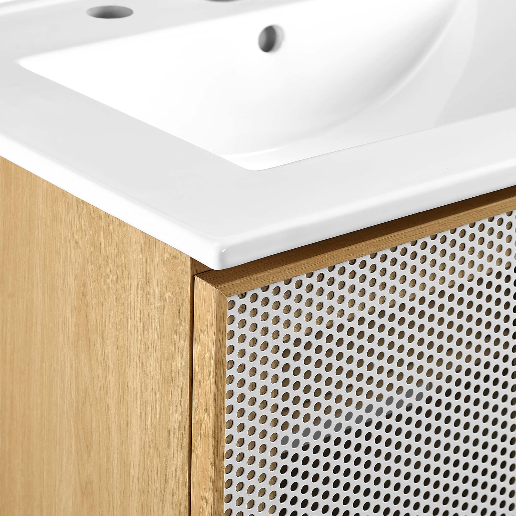 Calla 24" Perforated Metal Bathroom Vanity by Modway - Image 8