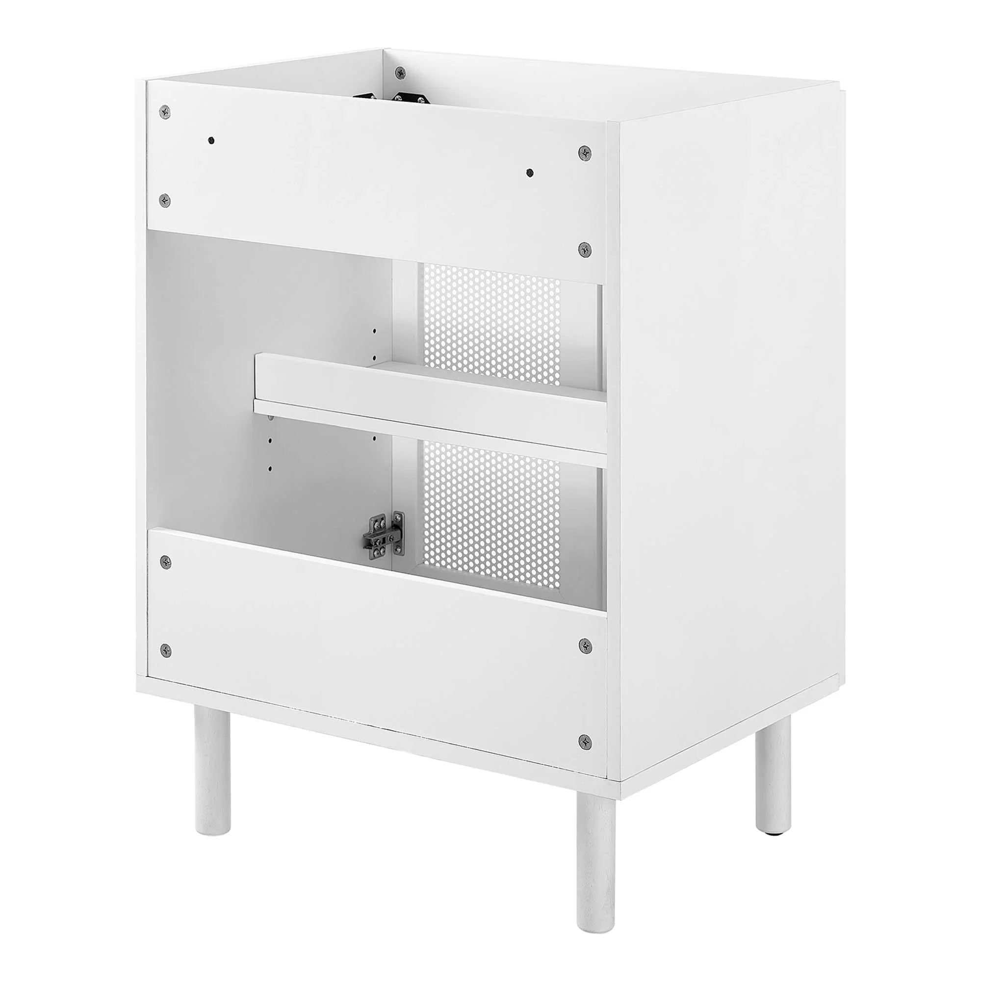 Calla 24" Perforated Metal Bathroom Vanity Cabinet - Image 5