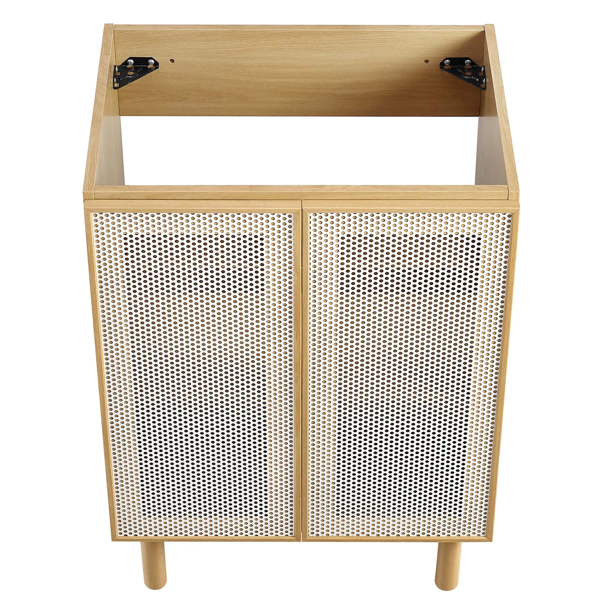 Calla 24" Perforated Metal Bathroom Vanity Cabinet - Image 8